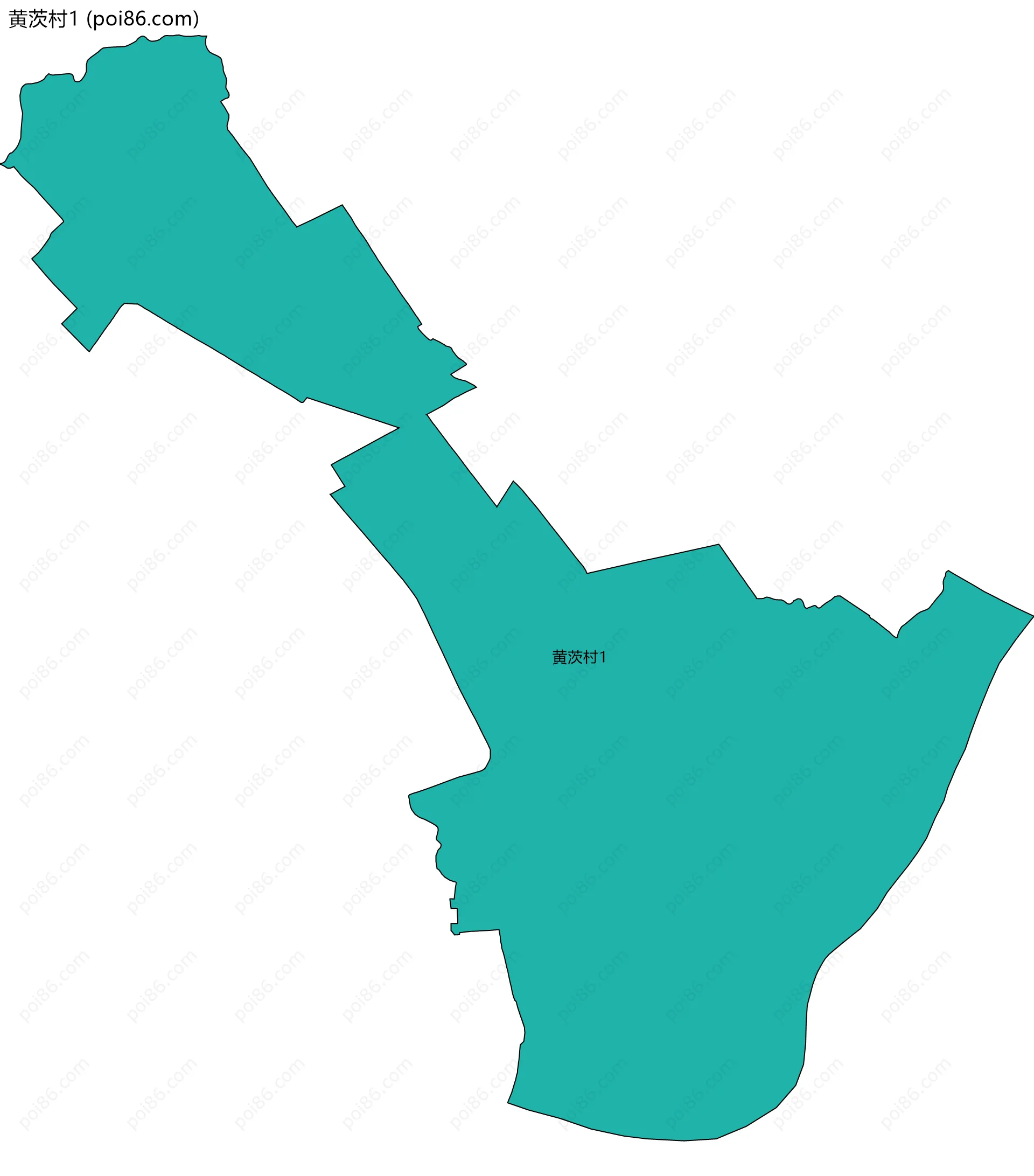 黄茨村1边界地图