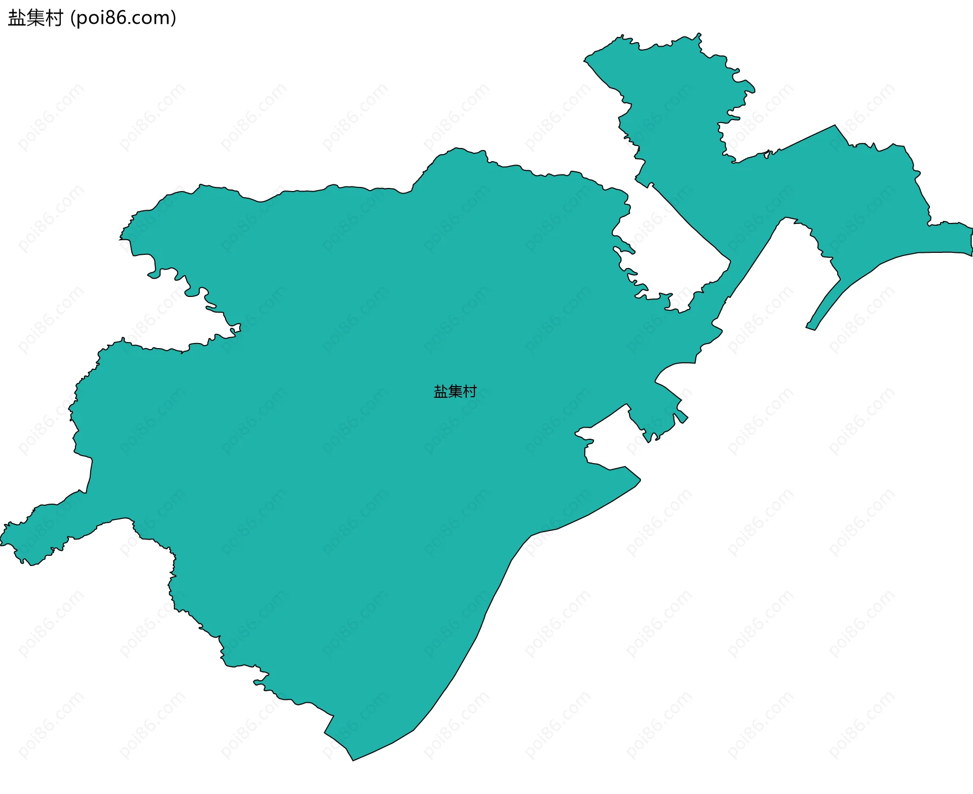 盐集村边界地图