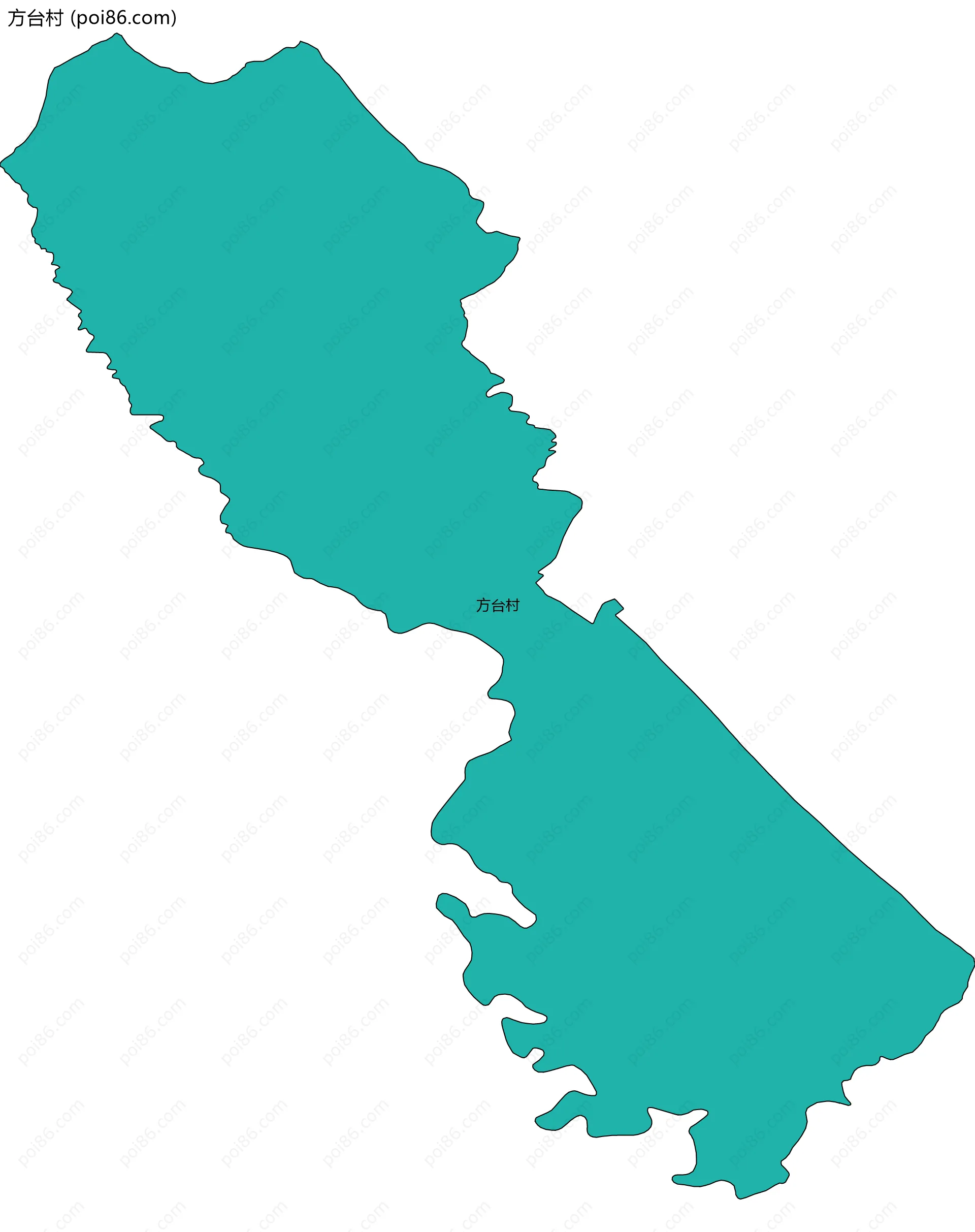 方台村边界地图