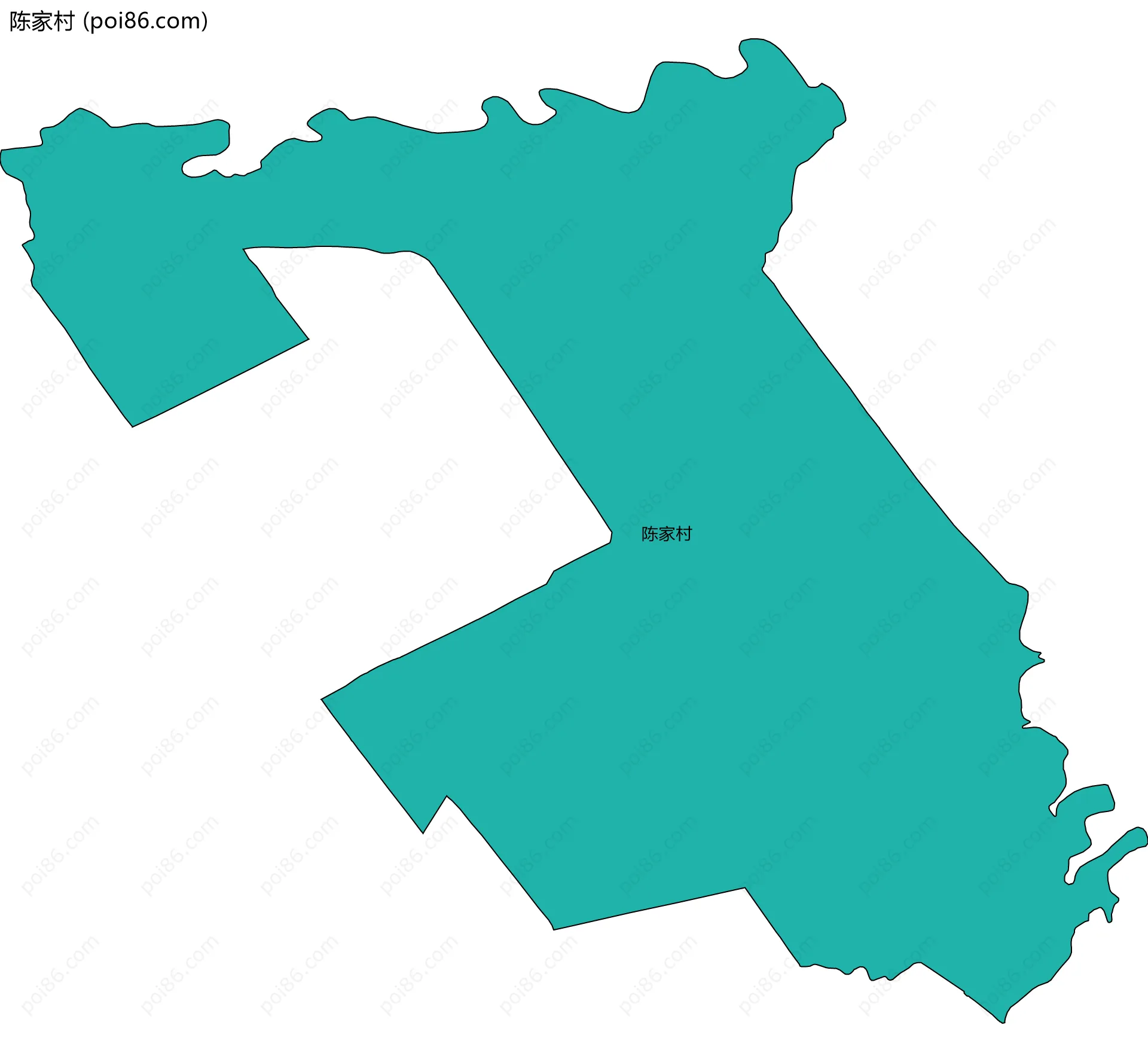陈家村边界地图