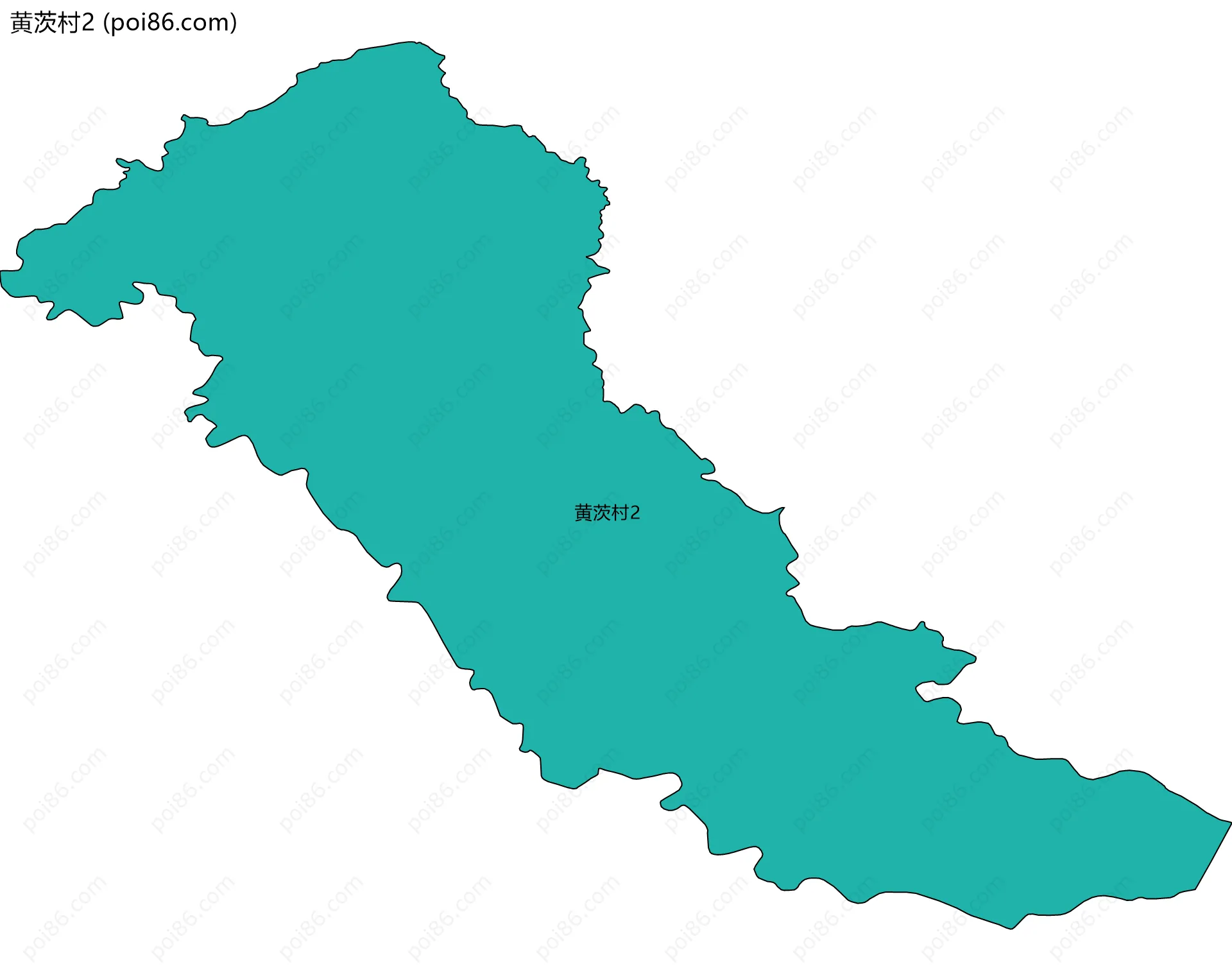 黄茨村2边界地图