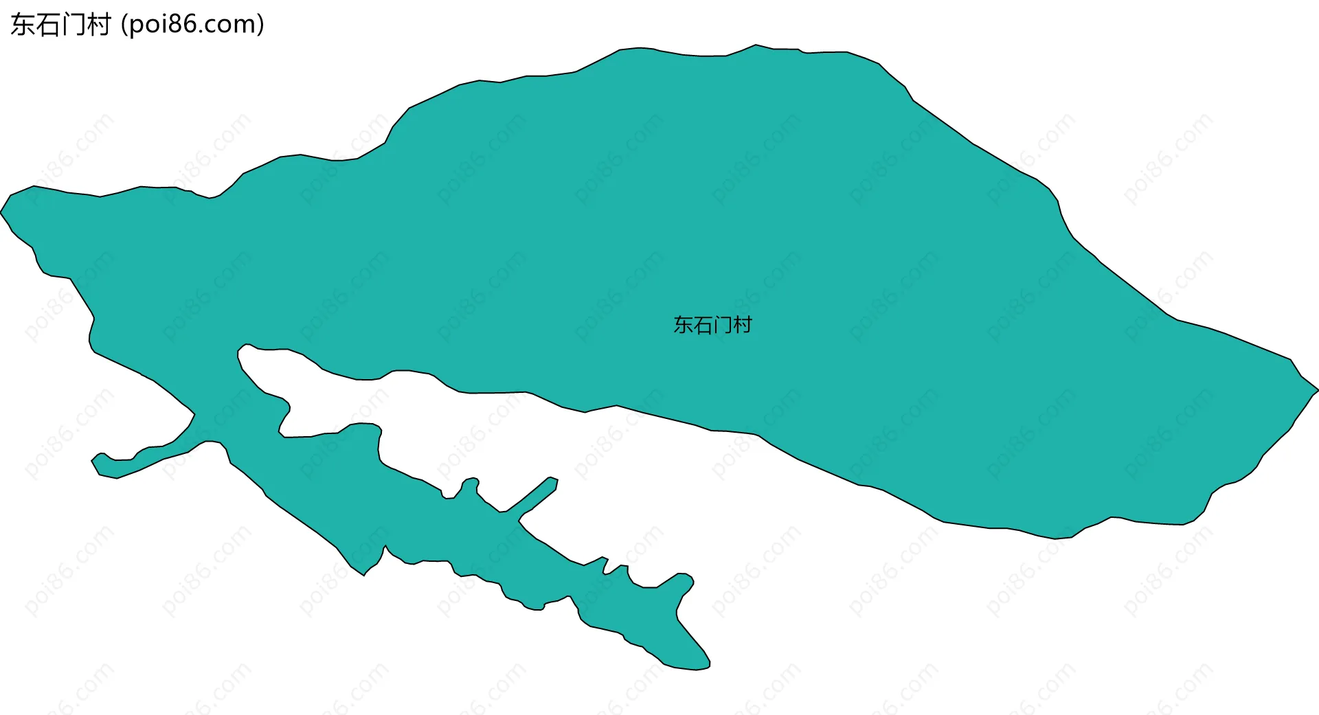 东石门村边界地图