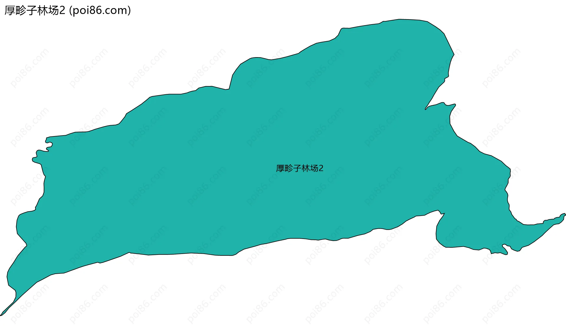 厚畛子林场2边界地图