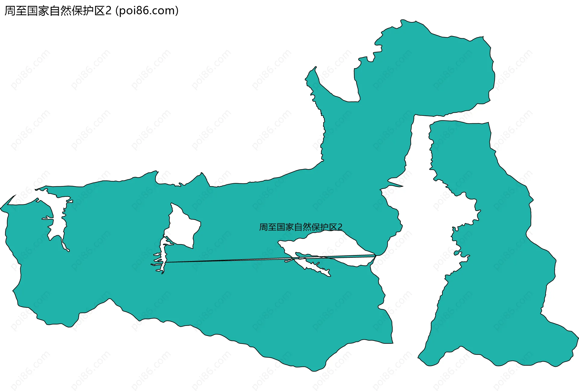 周至国家自然保护区2边界地图