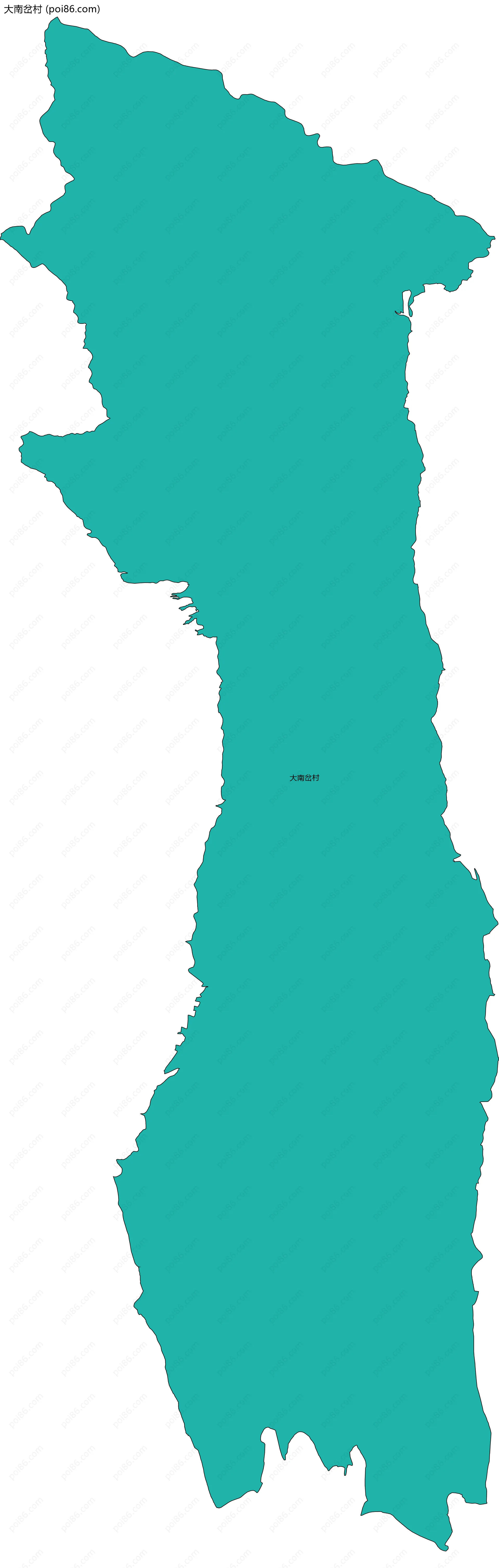 大南岔村边界地图