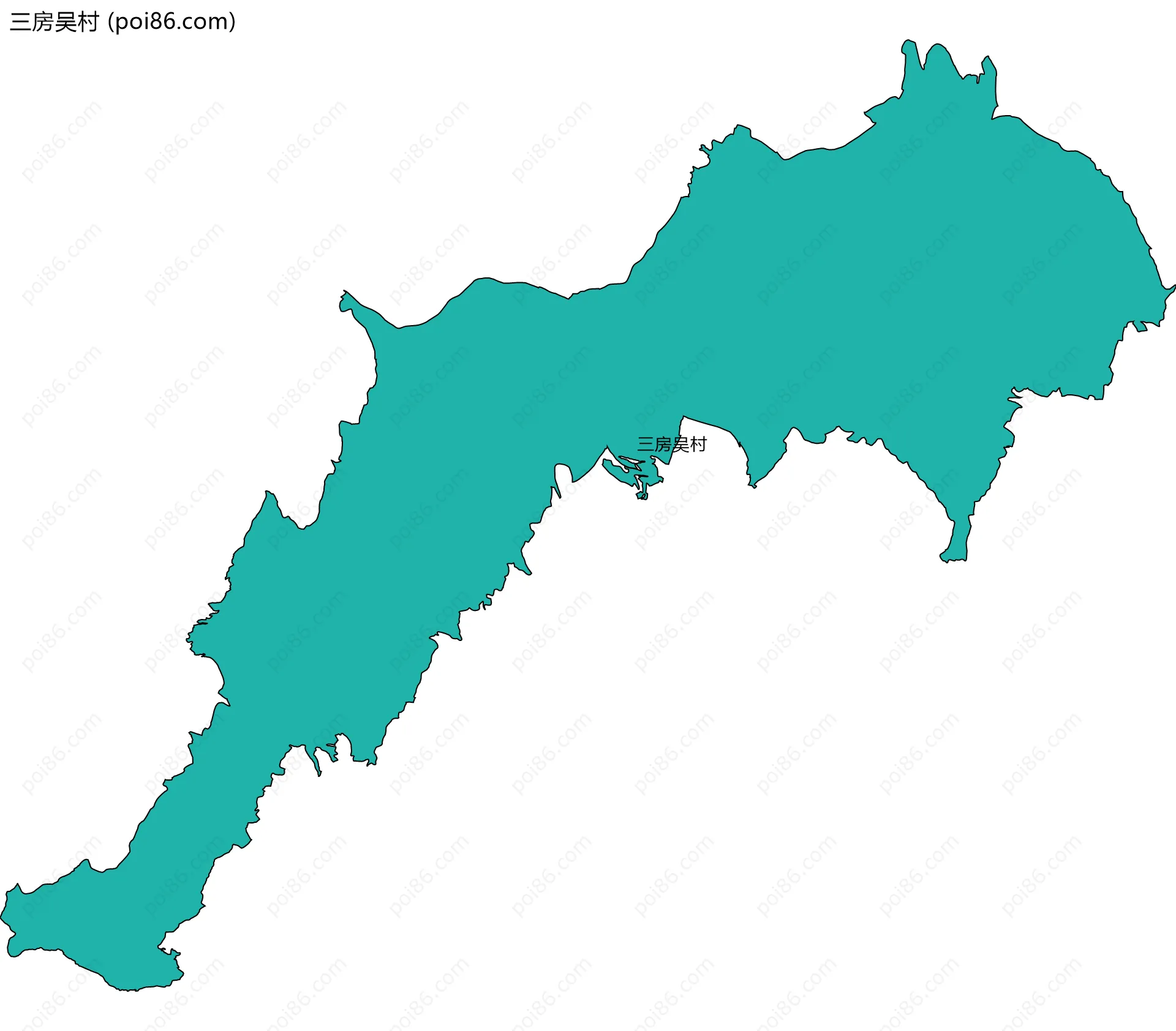 三房吴村边界地图