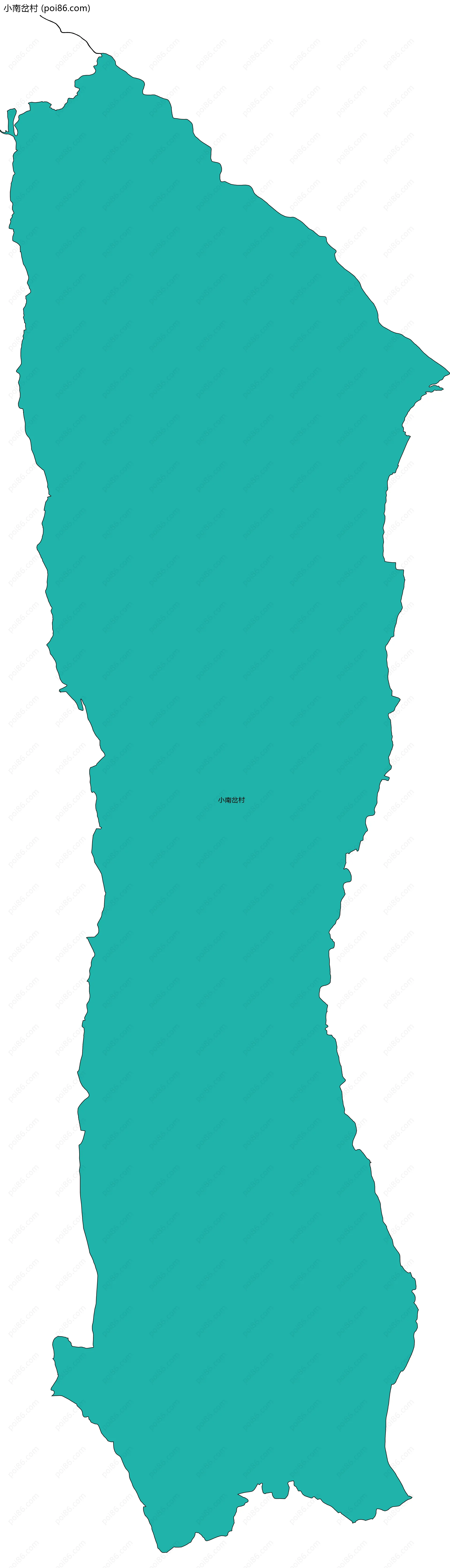 小南岔村边界地图