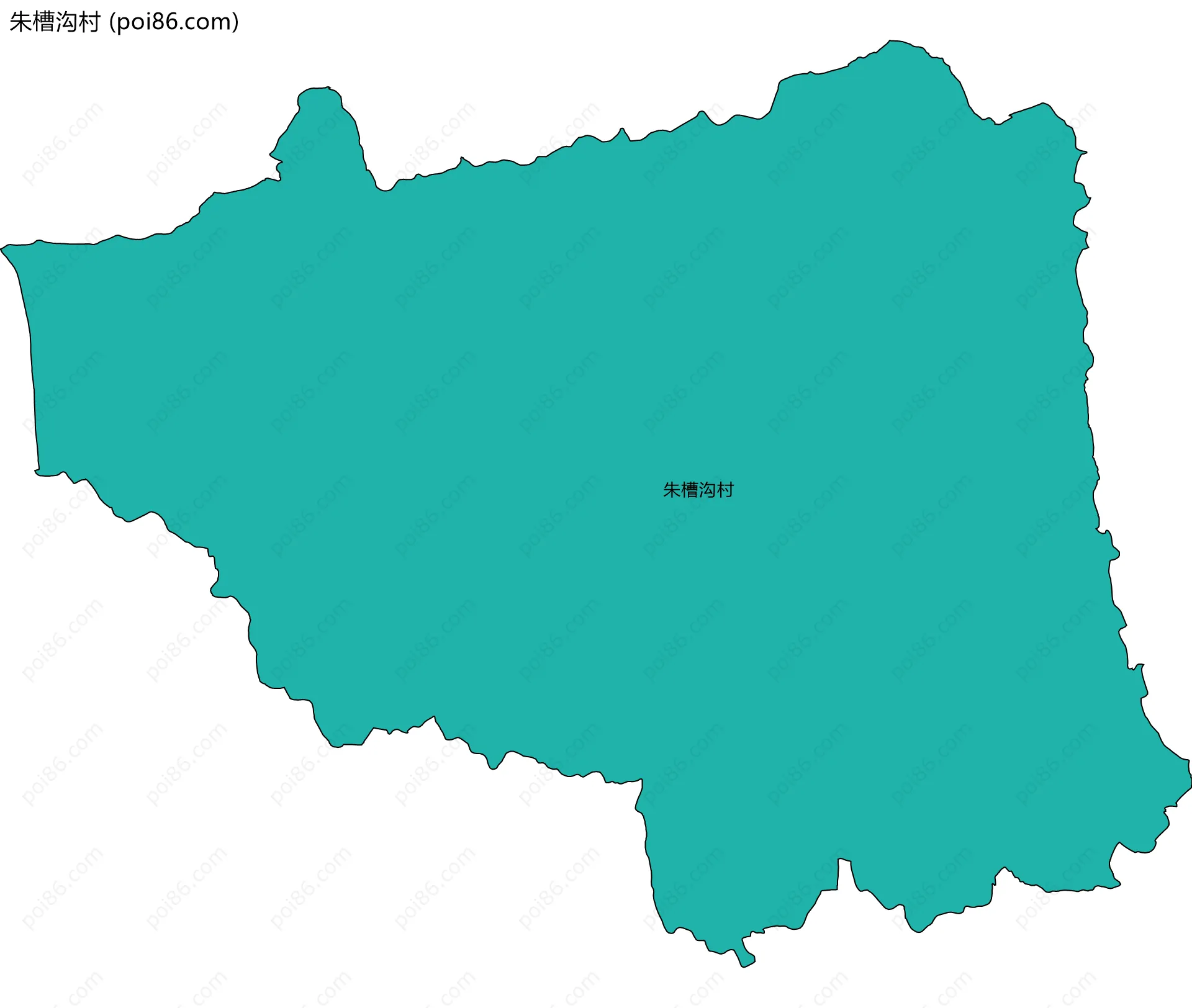 朱槽沟村边界地图