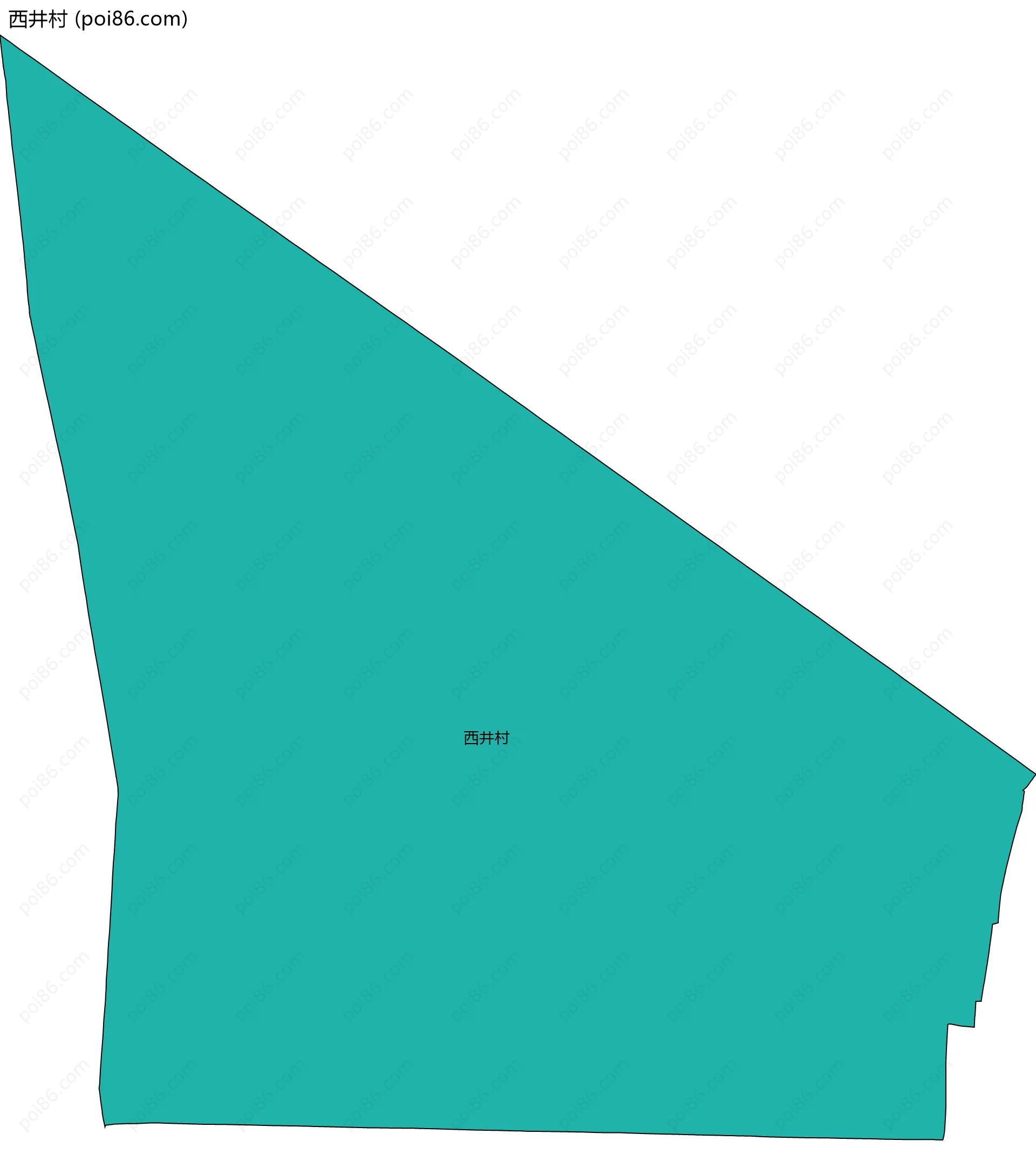 西井村边界地图