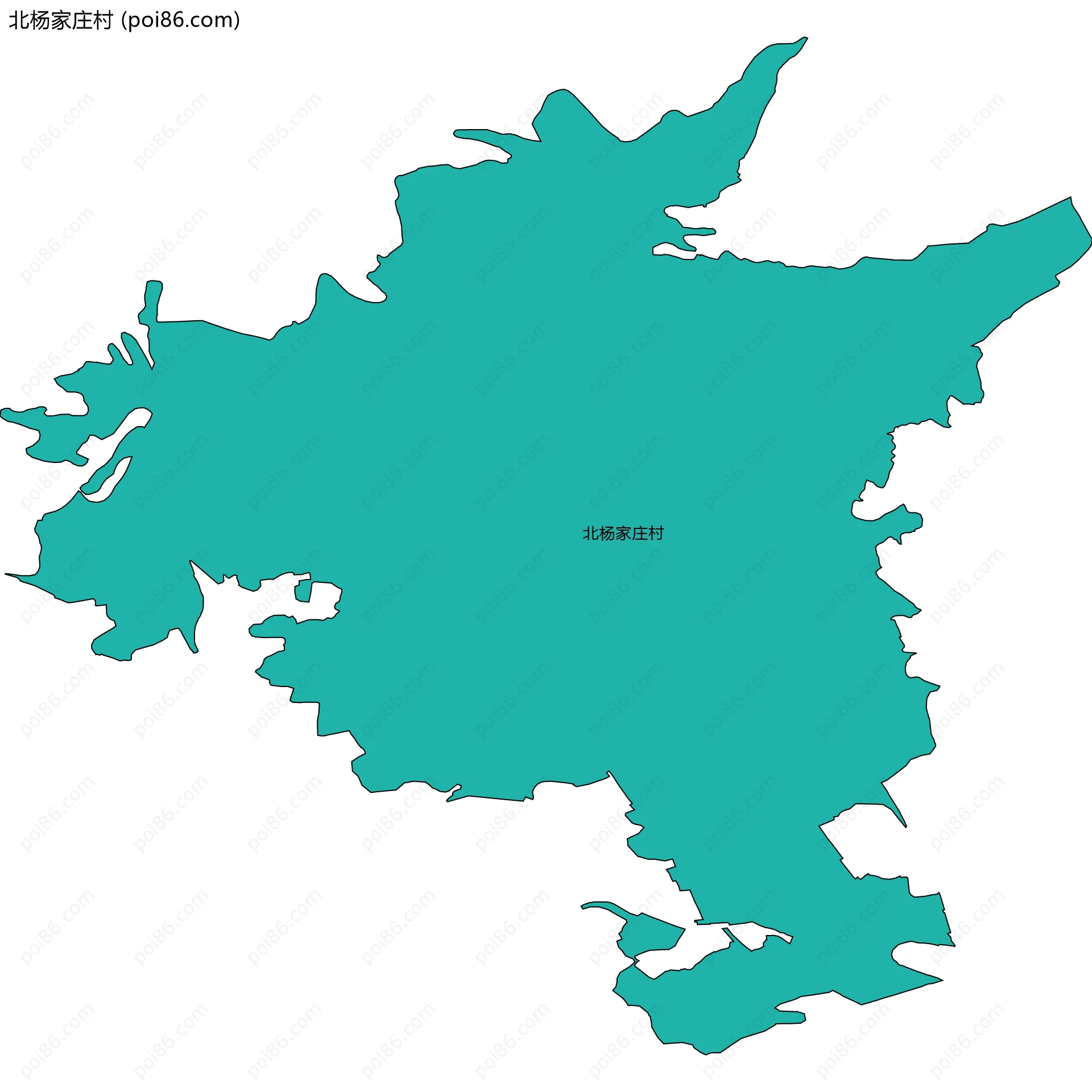 北杨家庄村边界地图