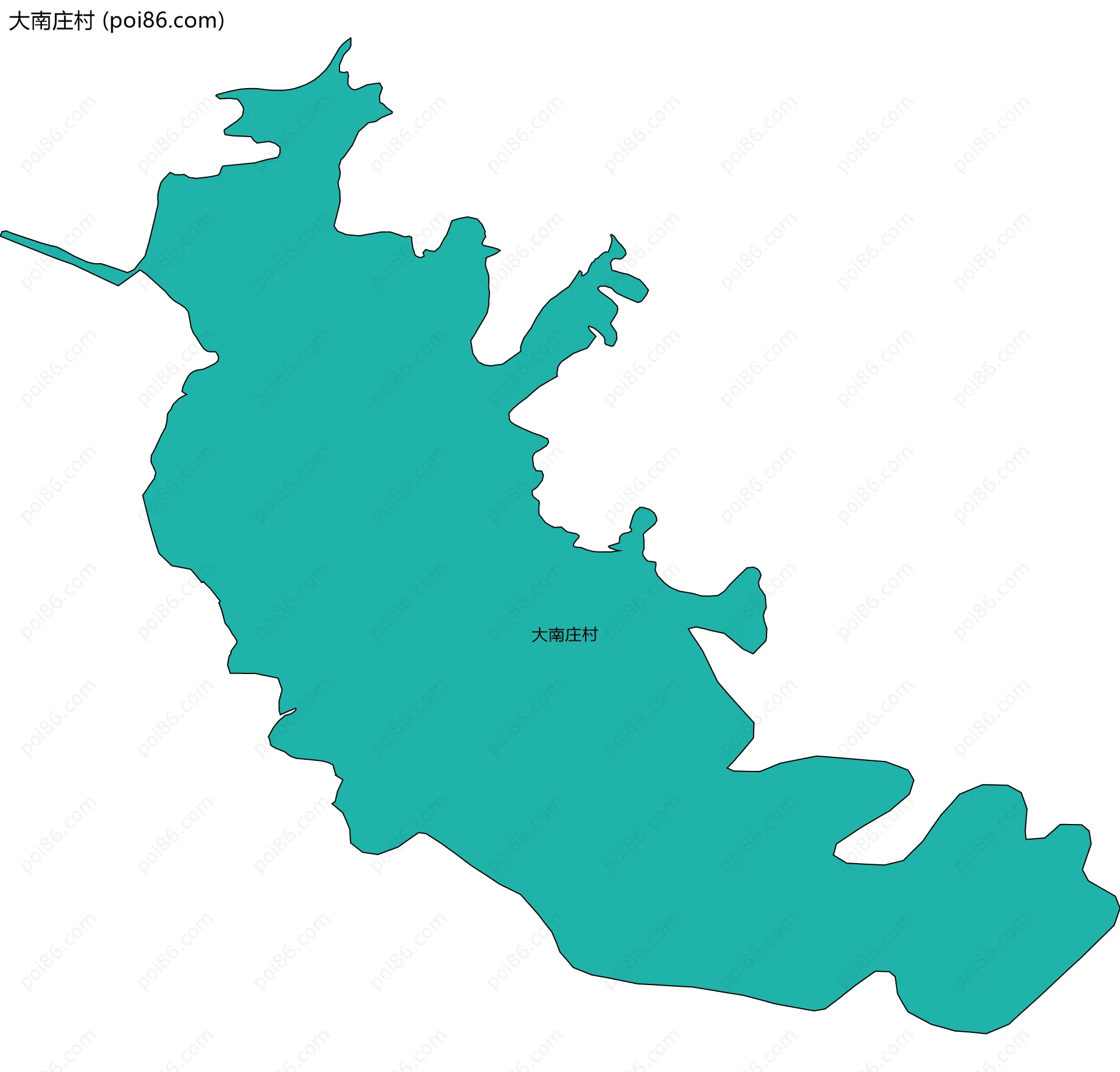 大南庄村边界地图