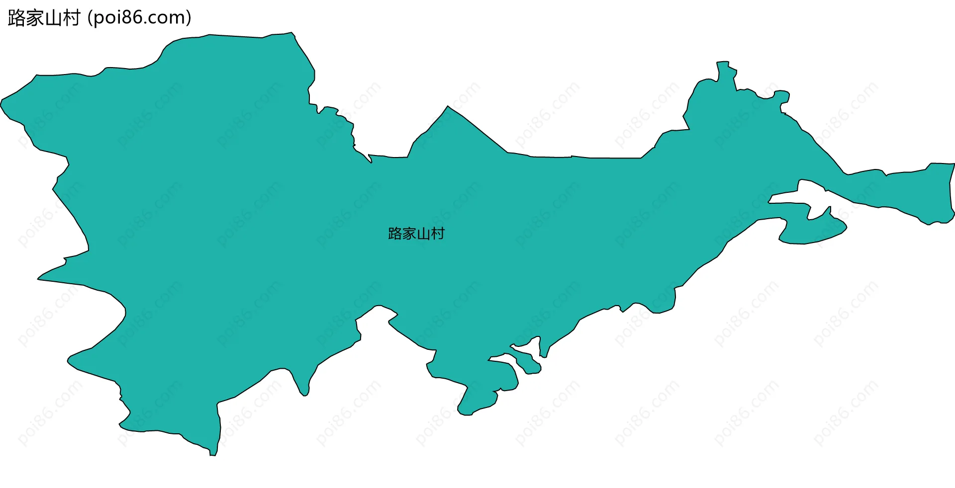 路家山村边界地图