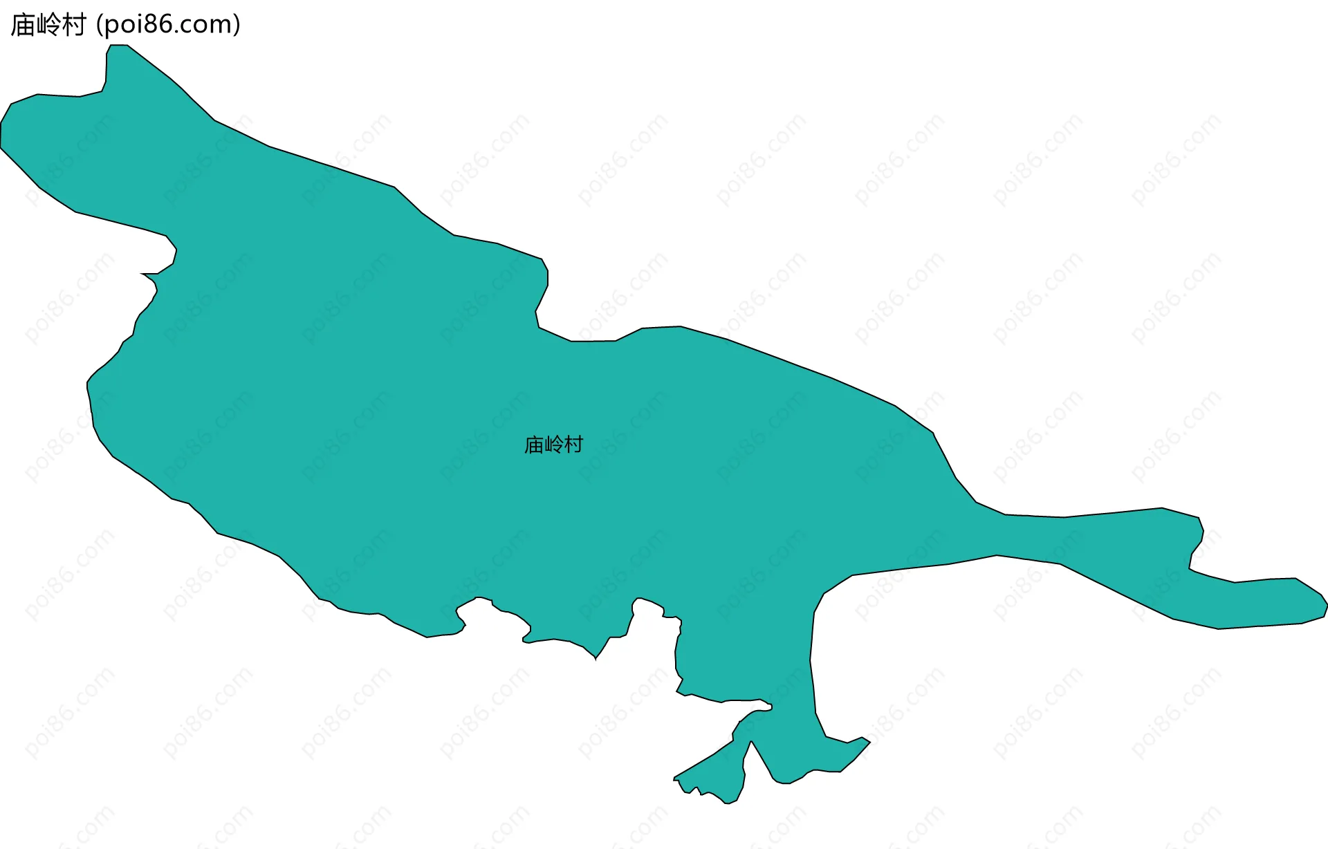 庙岭村边界地图