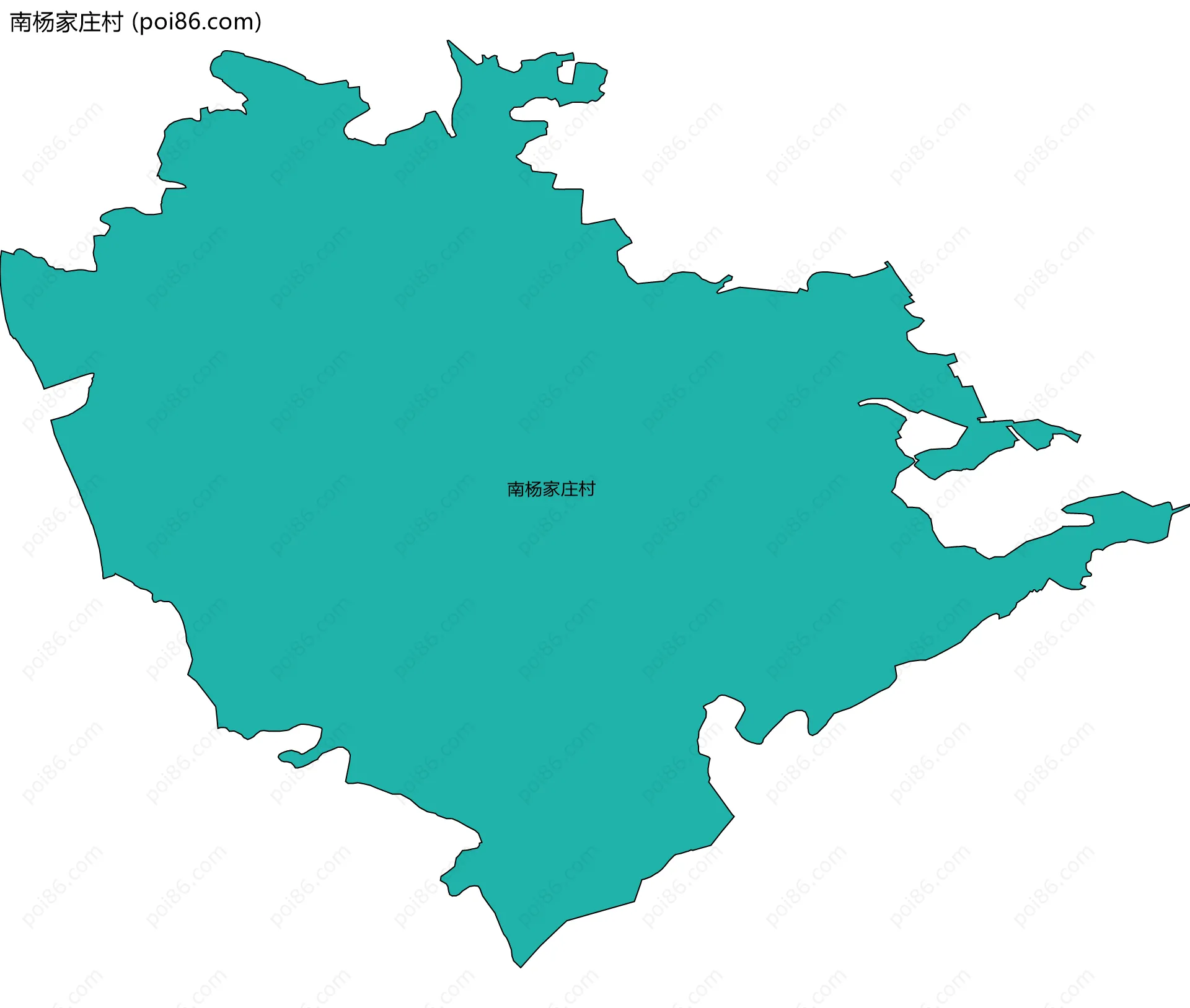南杨家庄村边界地图