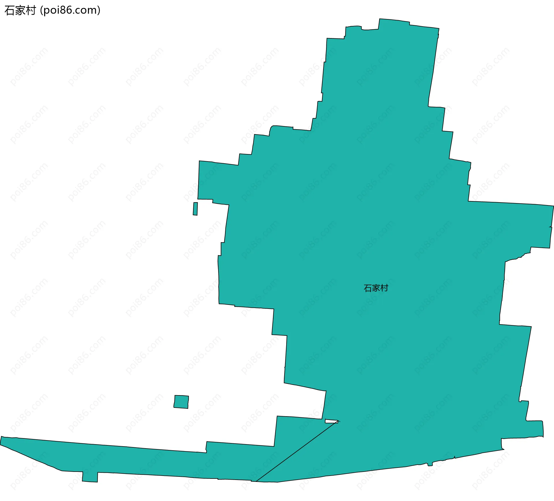 石家村边界地图