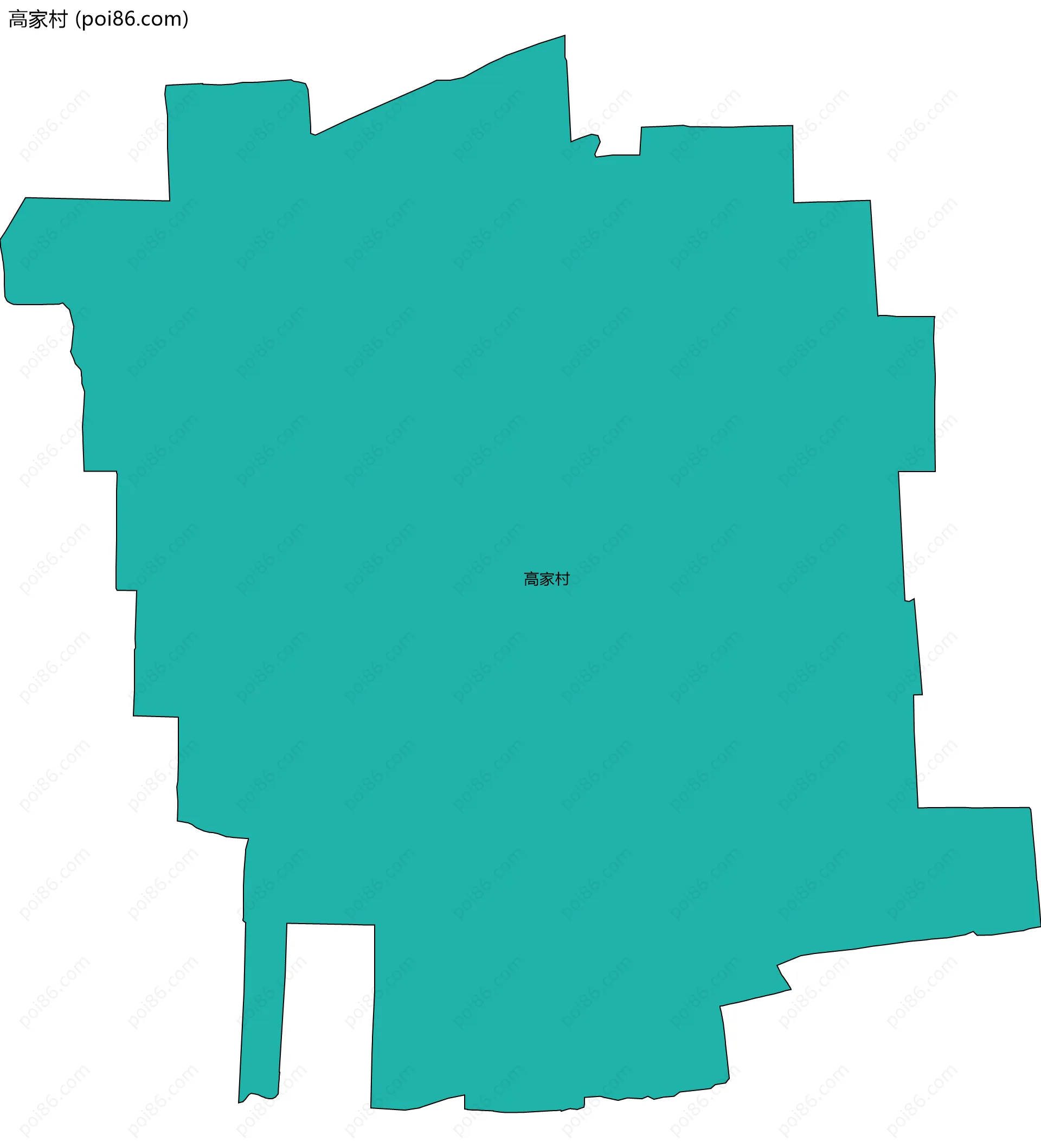 高家村边界地图