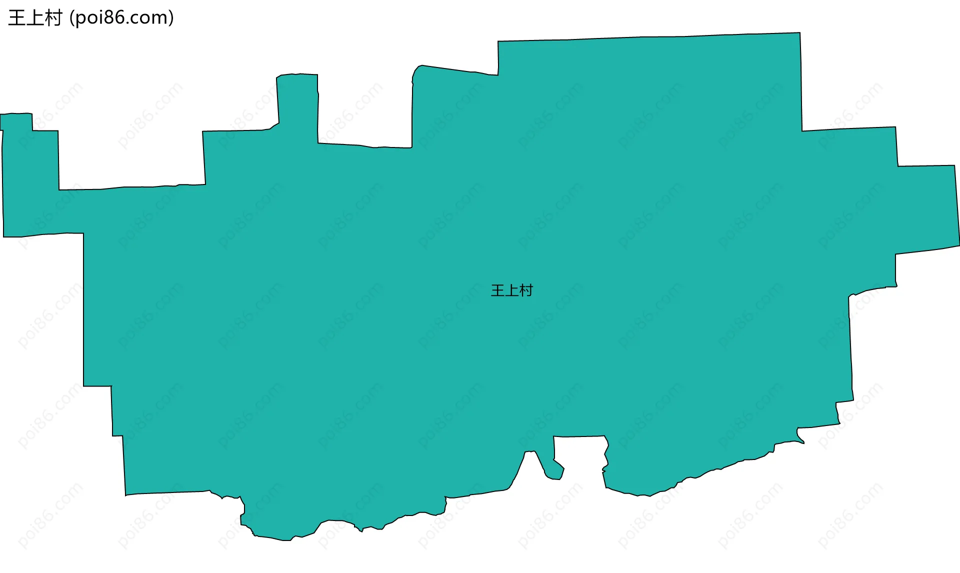 王上村边界地图