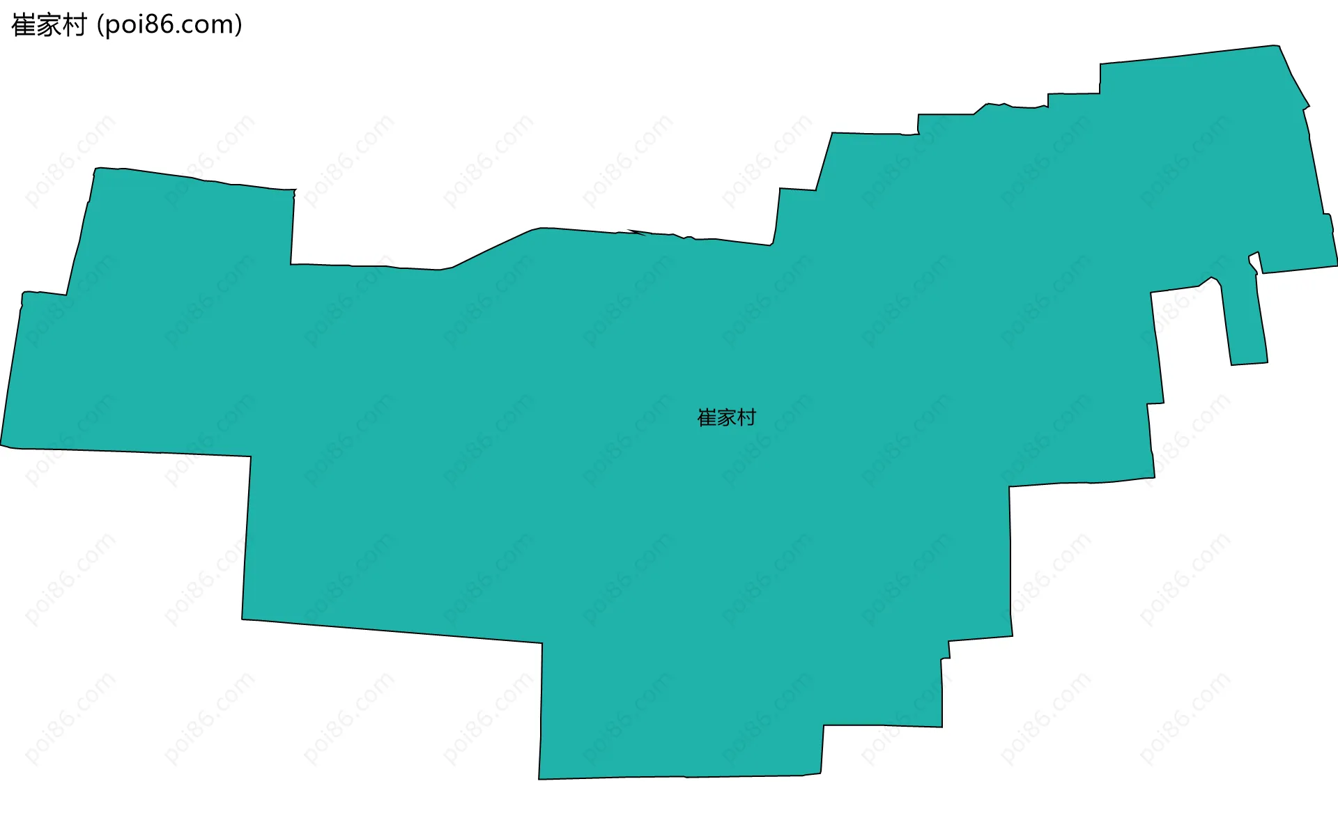 崔家村边界地图