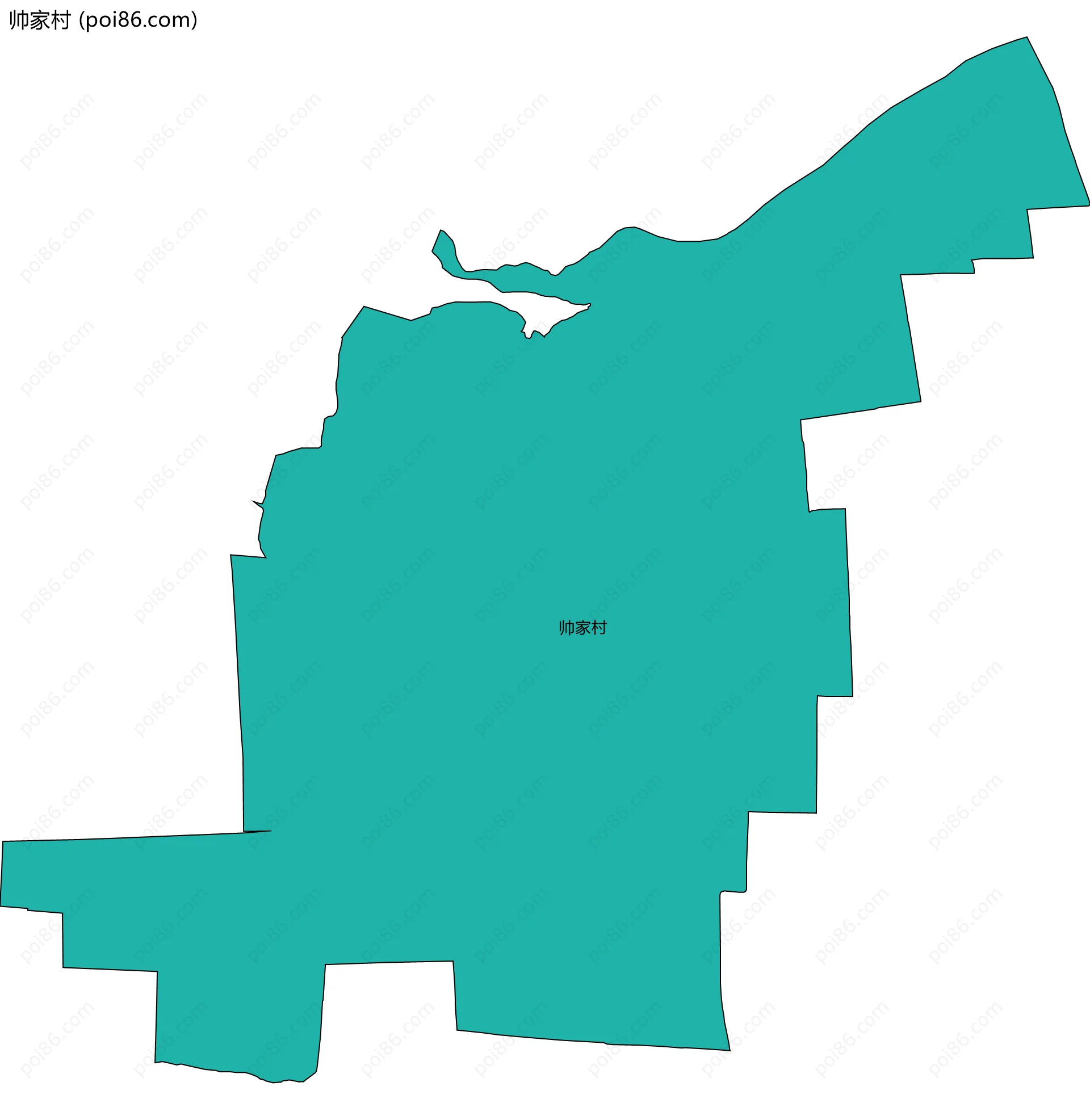 帅家村边界地图