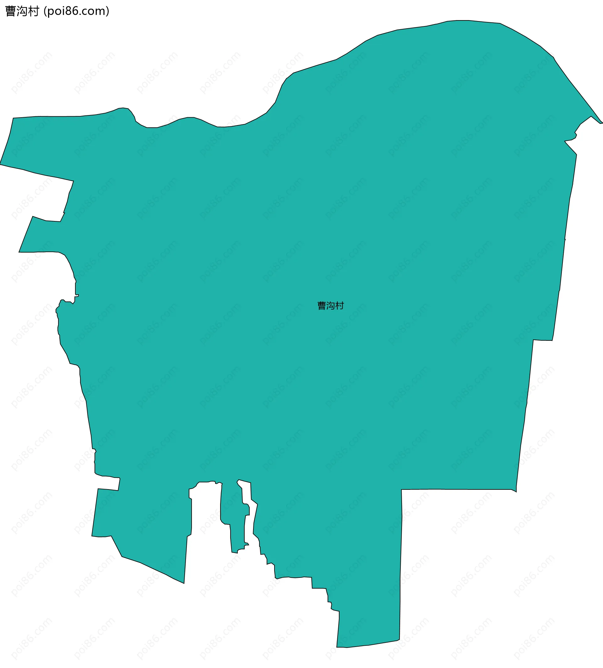 曹沟村边界地图