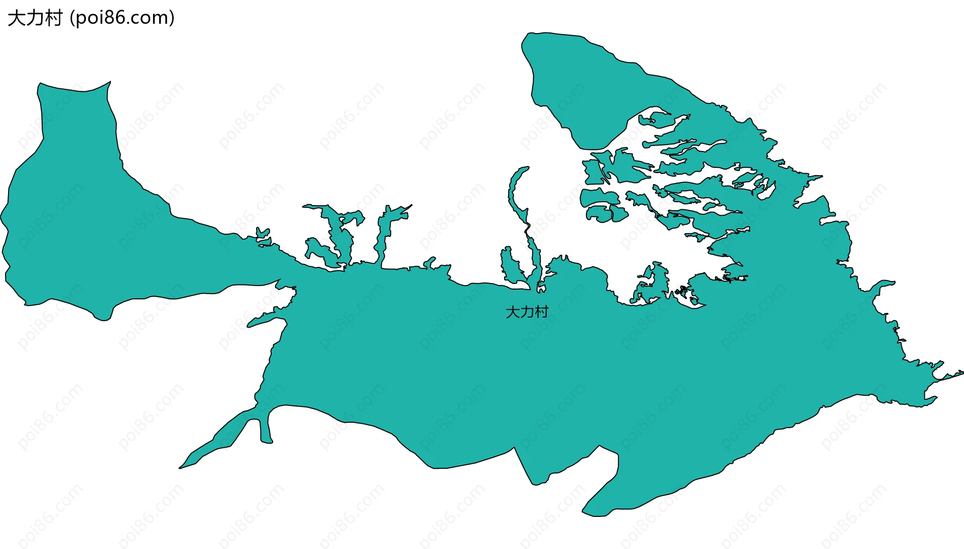 大力村边界地图