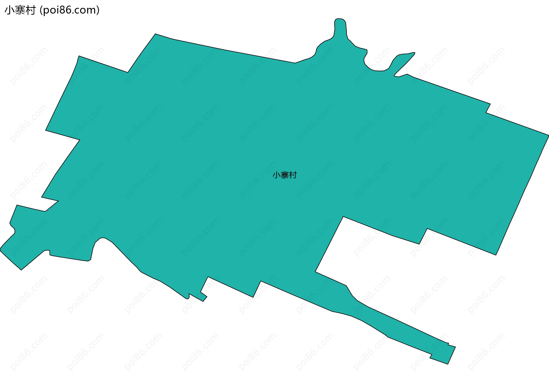 小寨村边界地图