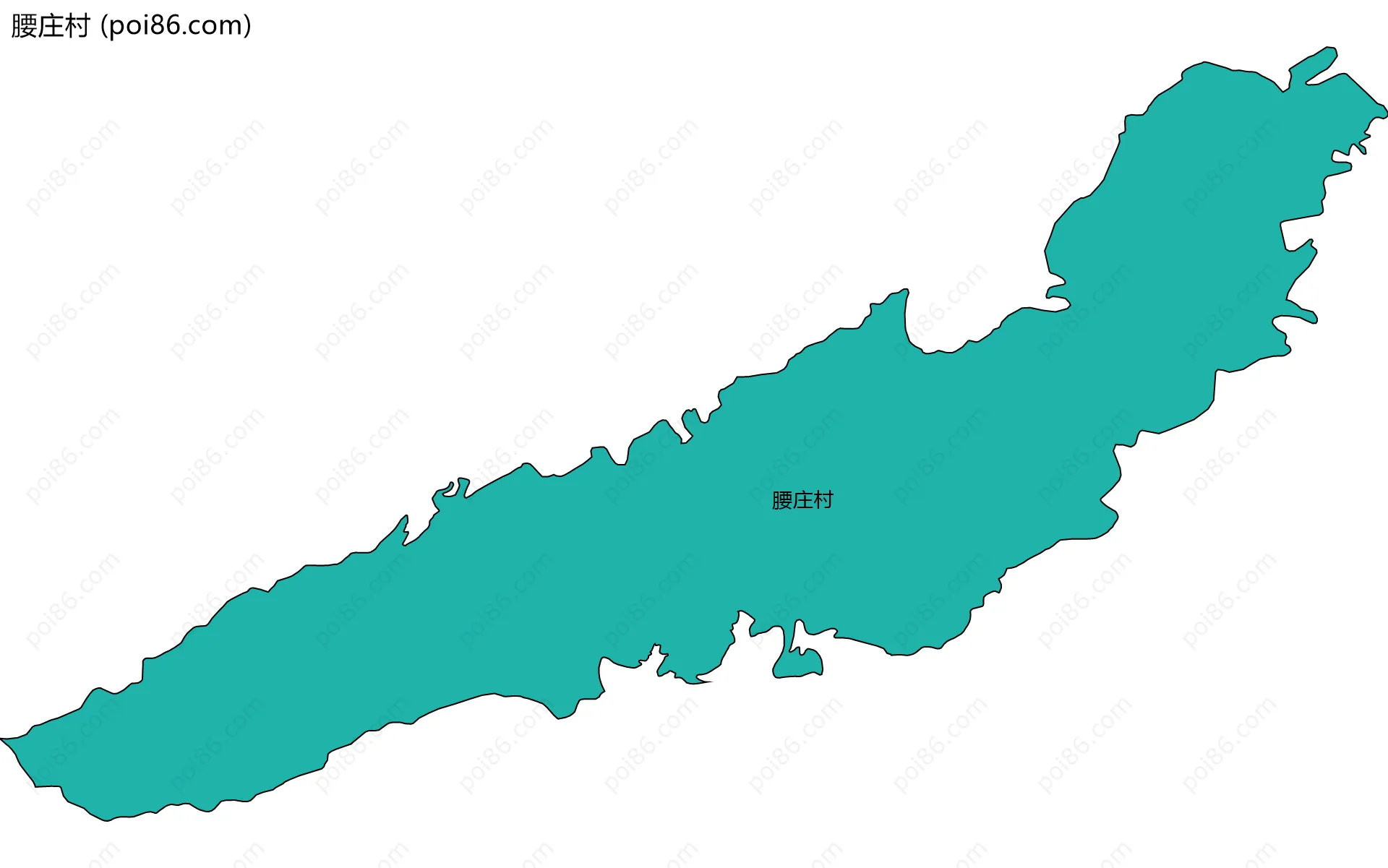 腰庄村边界地图