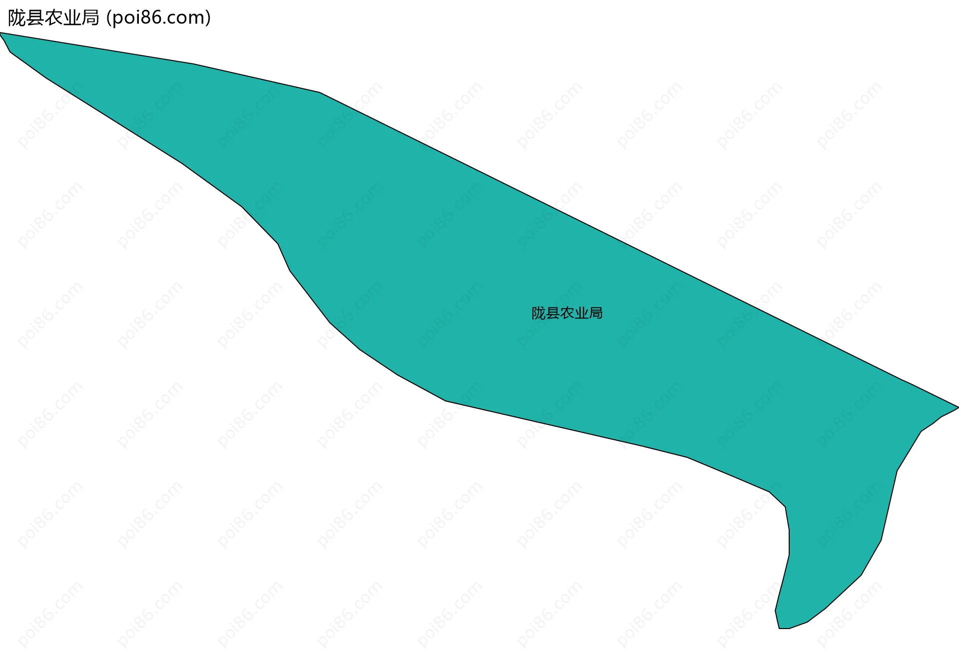 陇县农业局边界地图