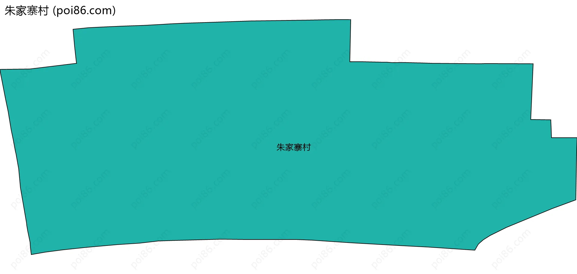 朱家寨村边界地图