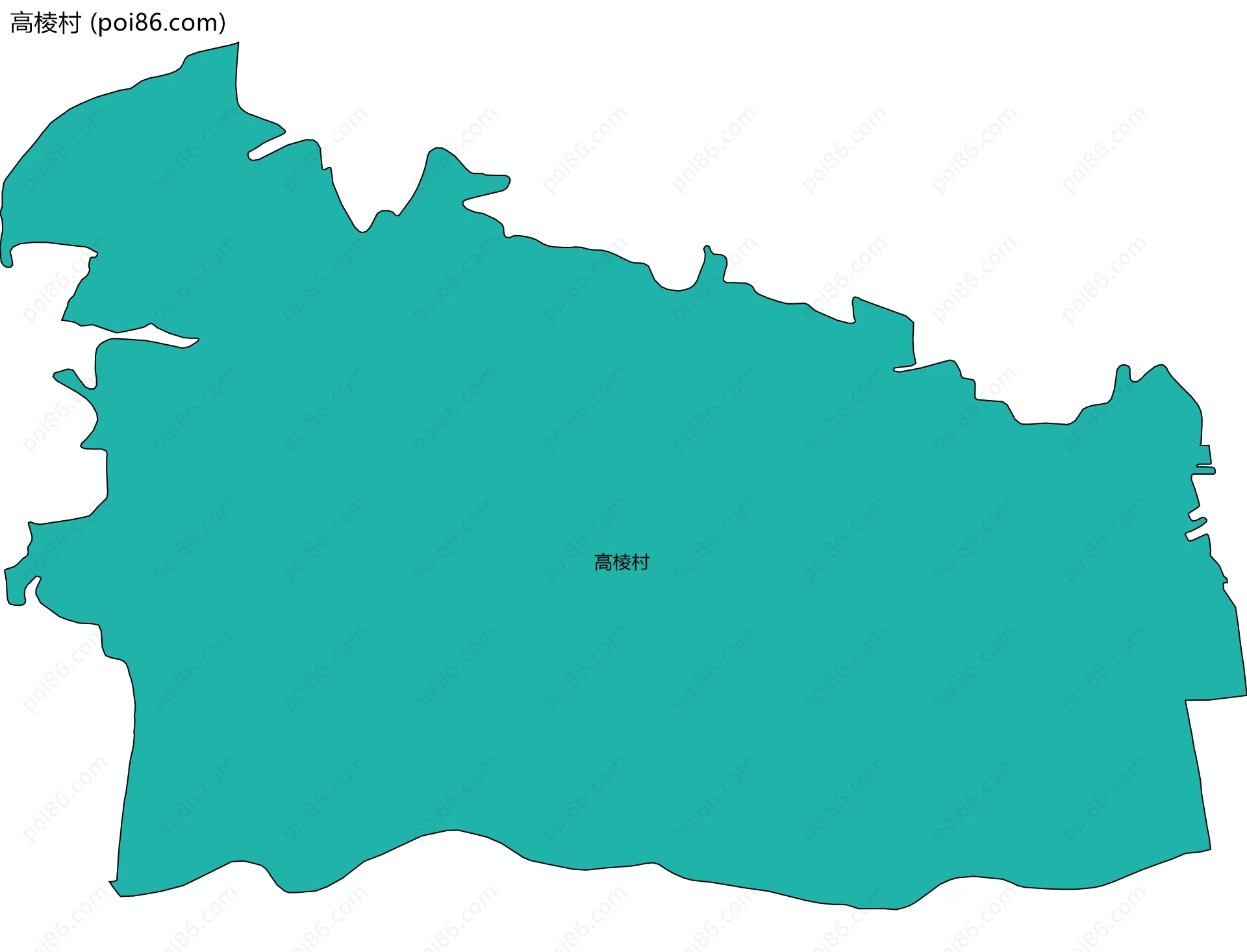 高棱村边界地图