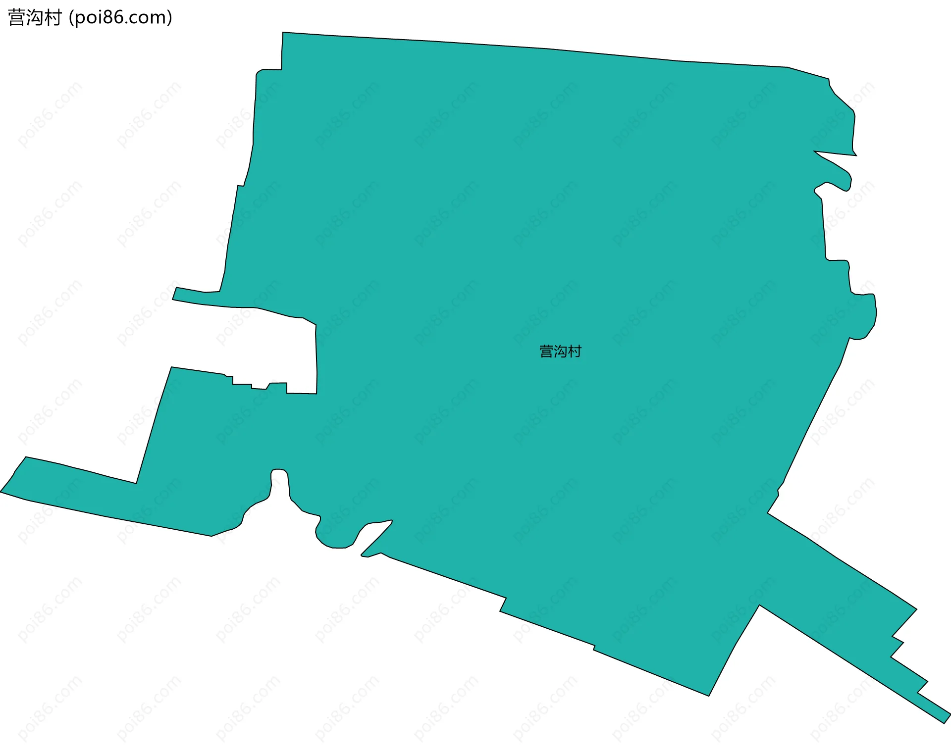 营沟村边界地图