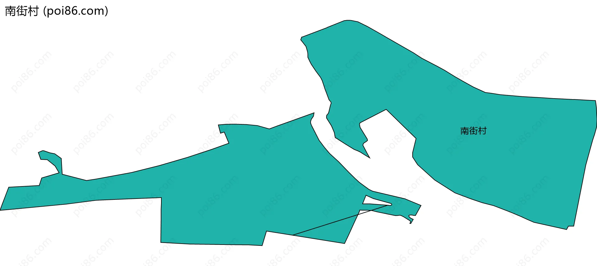 南街村边界地图