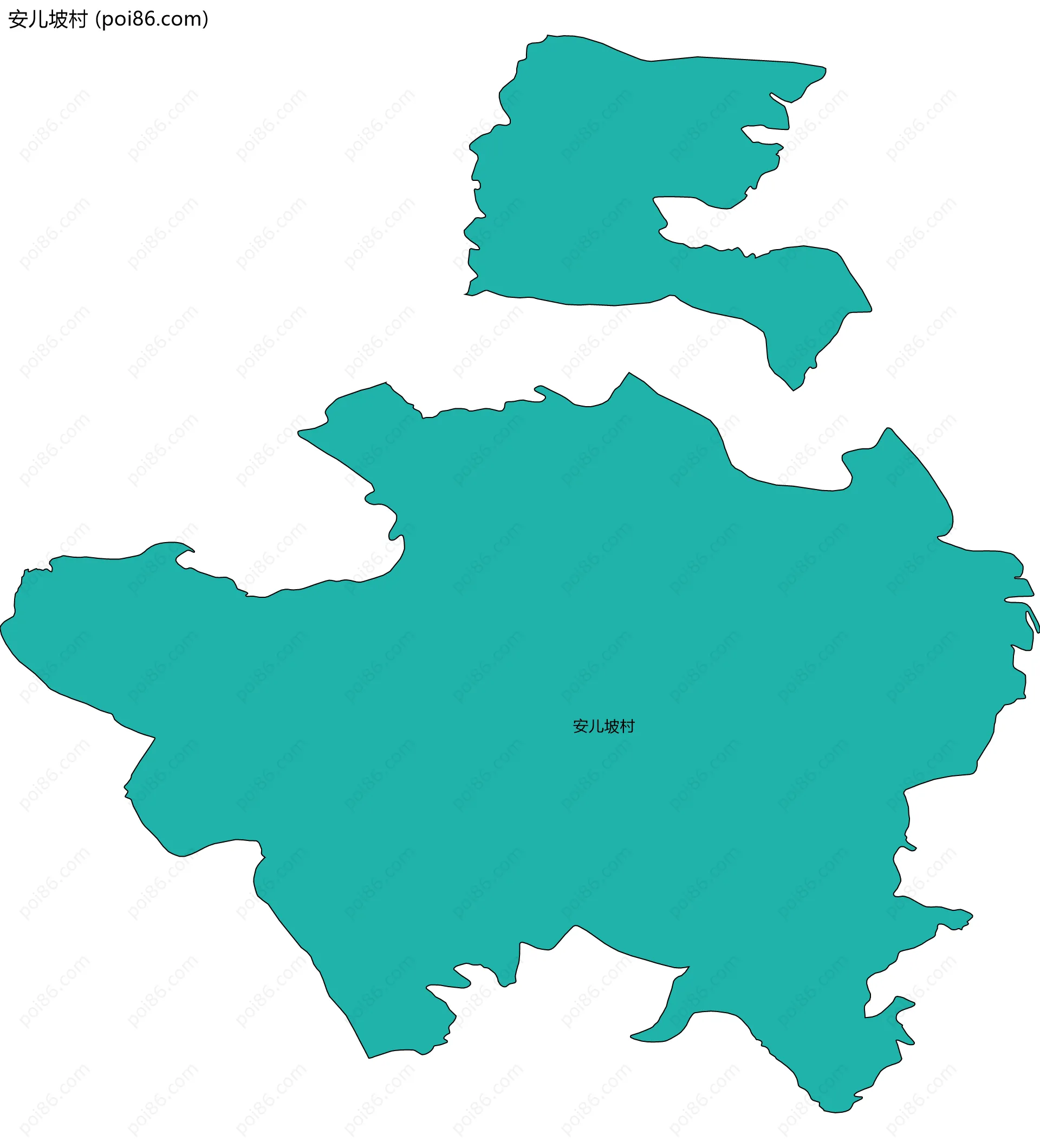 安儿坡村边界地图