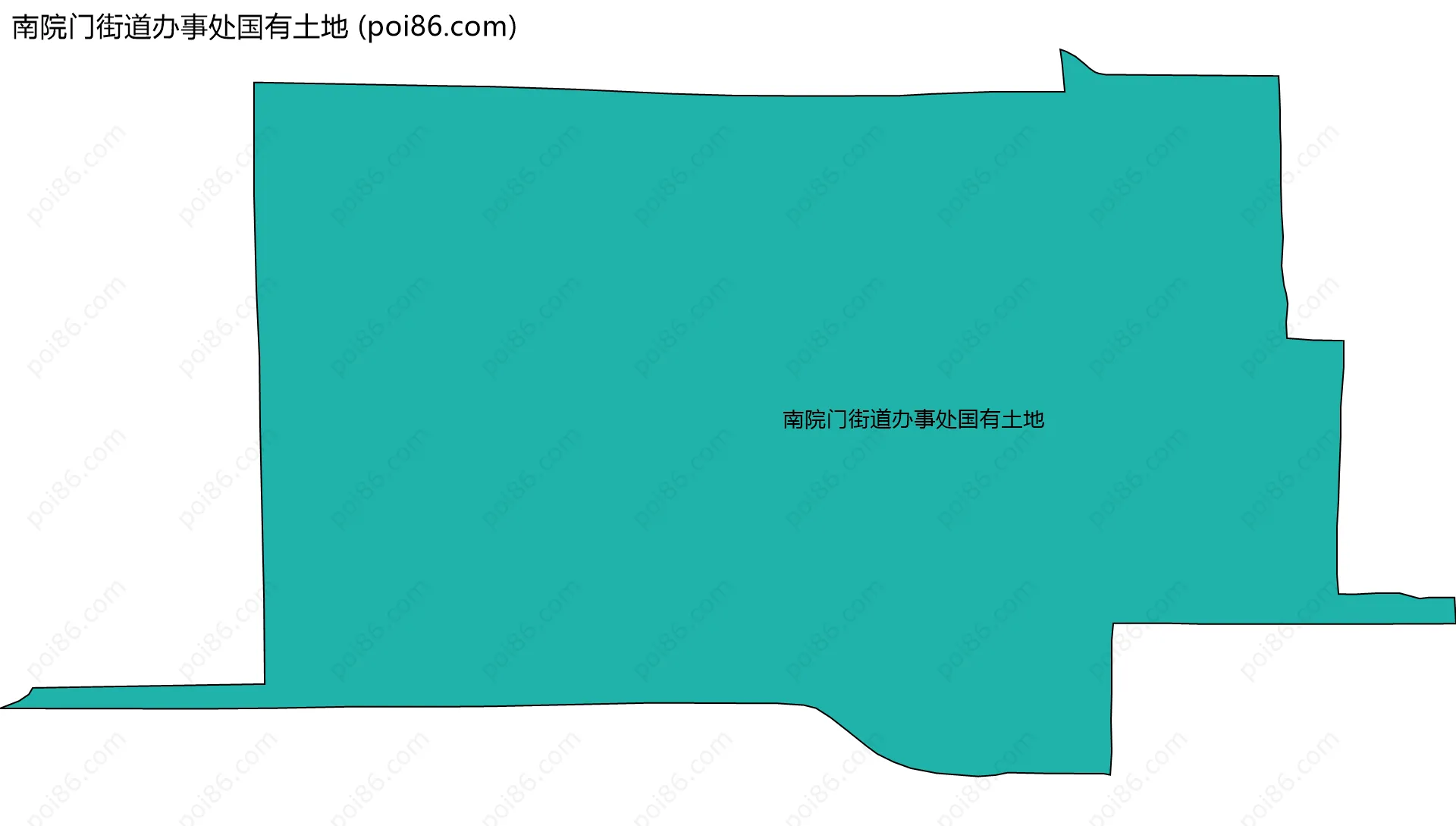 南院门街道办事处国有土地边界地图