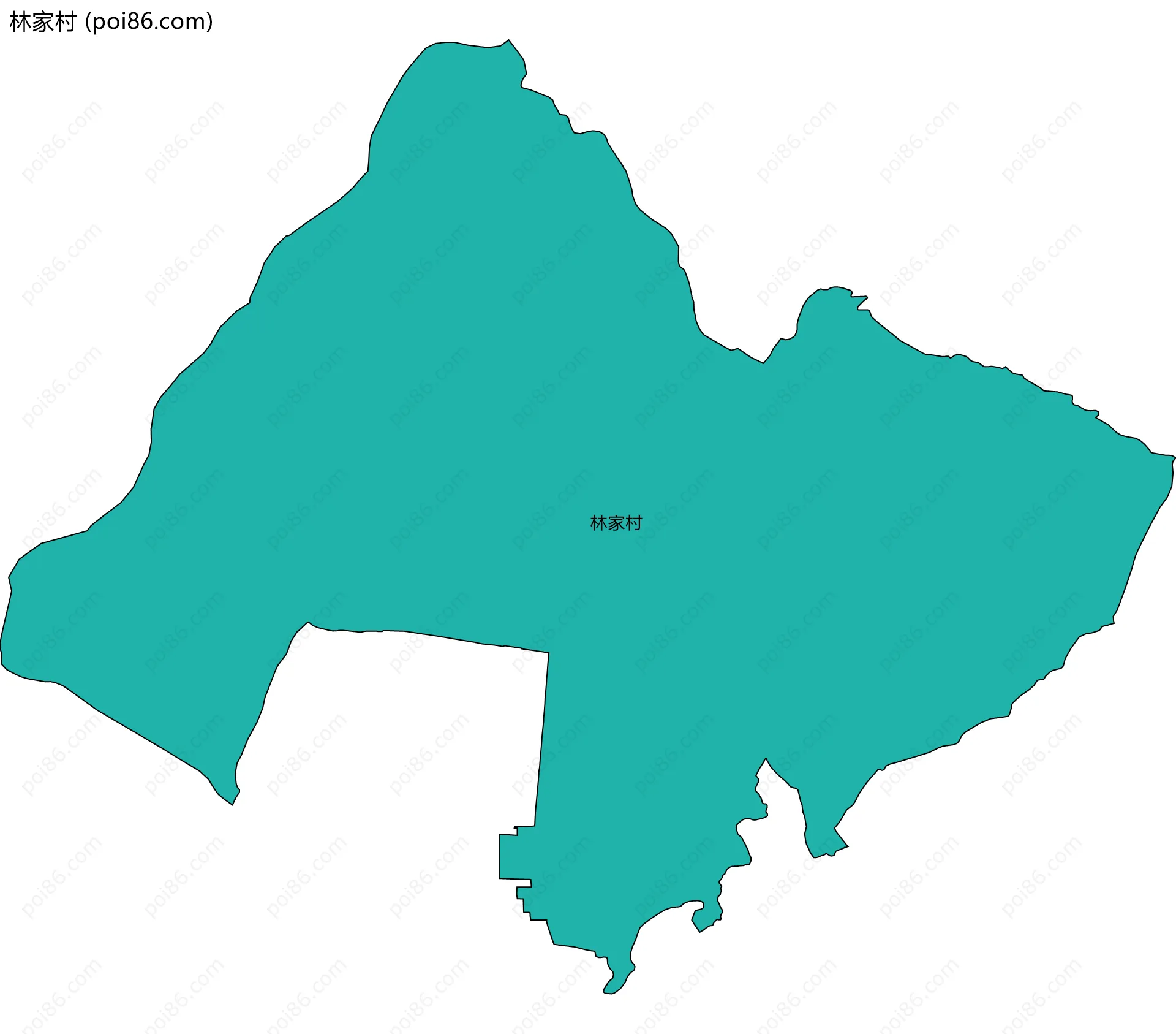林家村边界地图