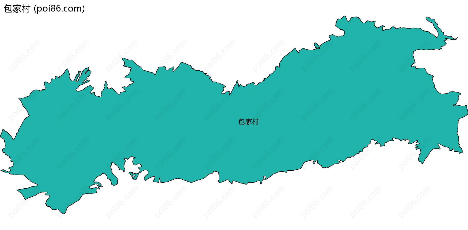 包家村边界地图