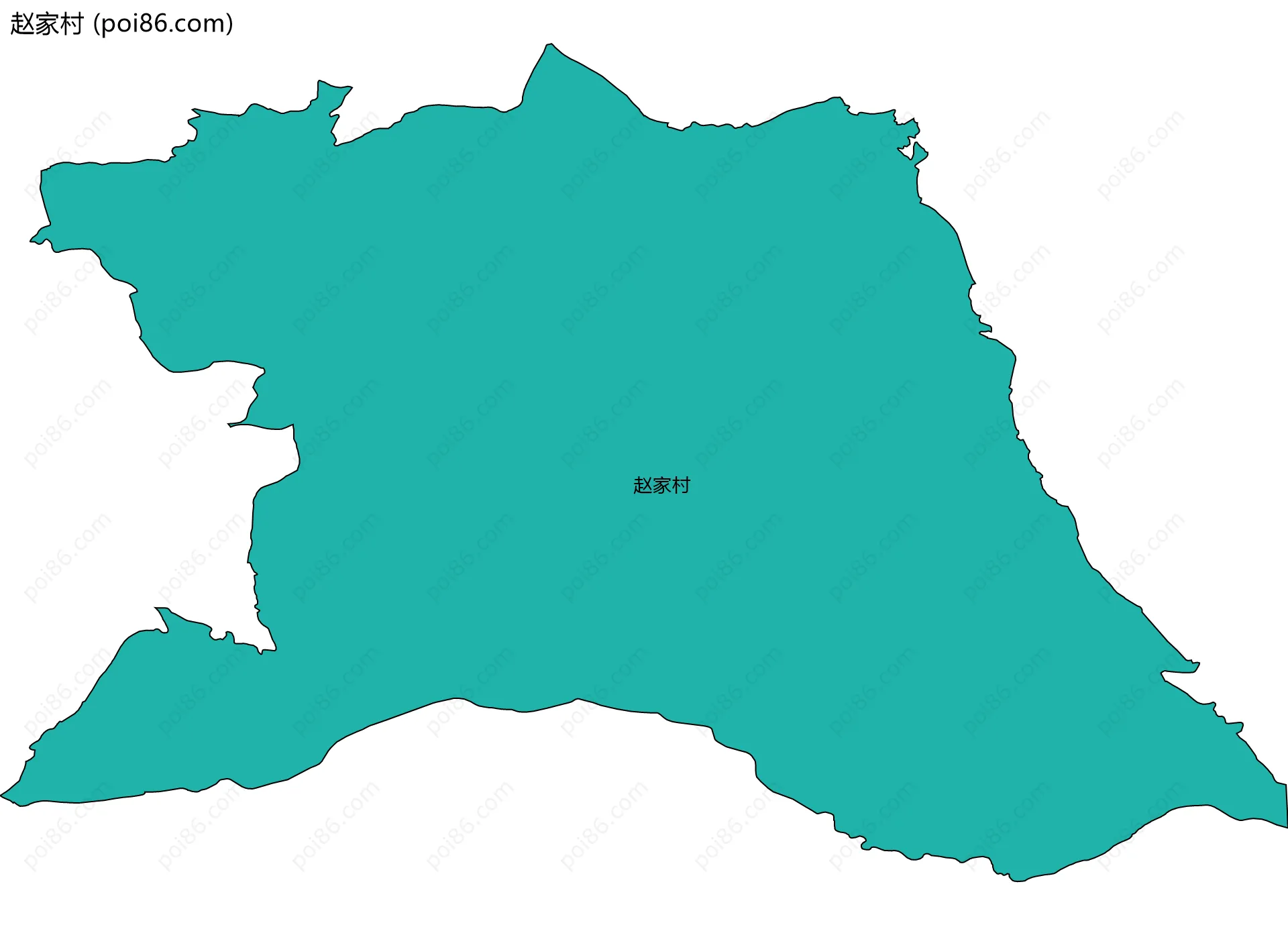 赵家村边界地图
