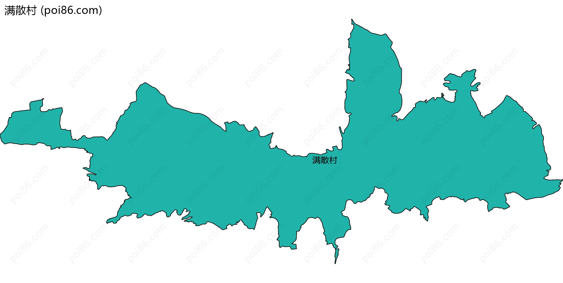 满散村边界地图