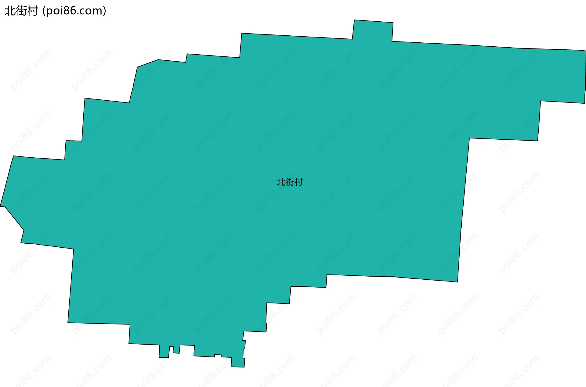 北街村边界地图