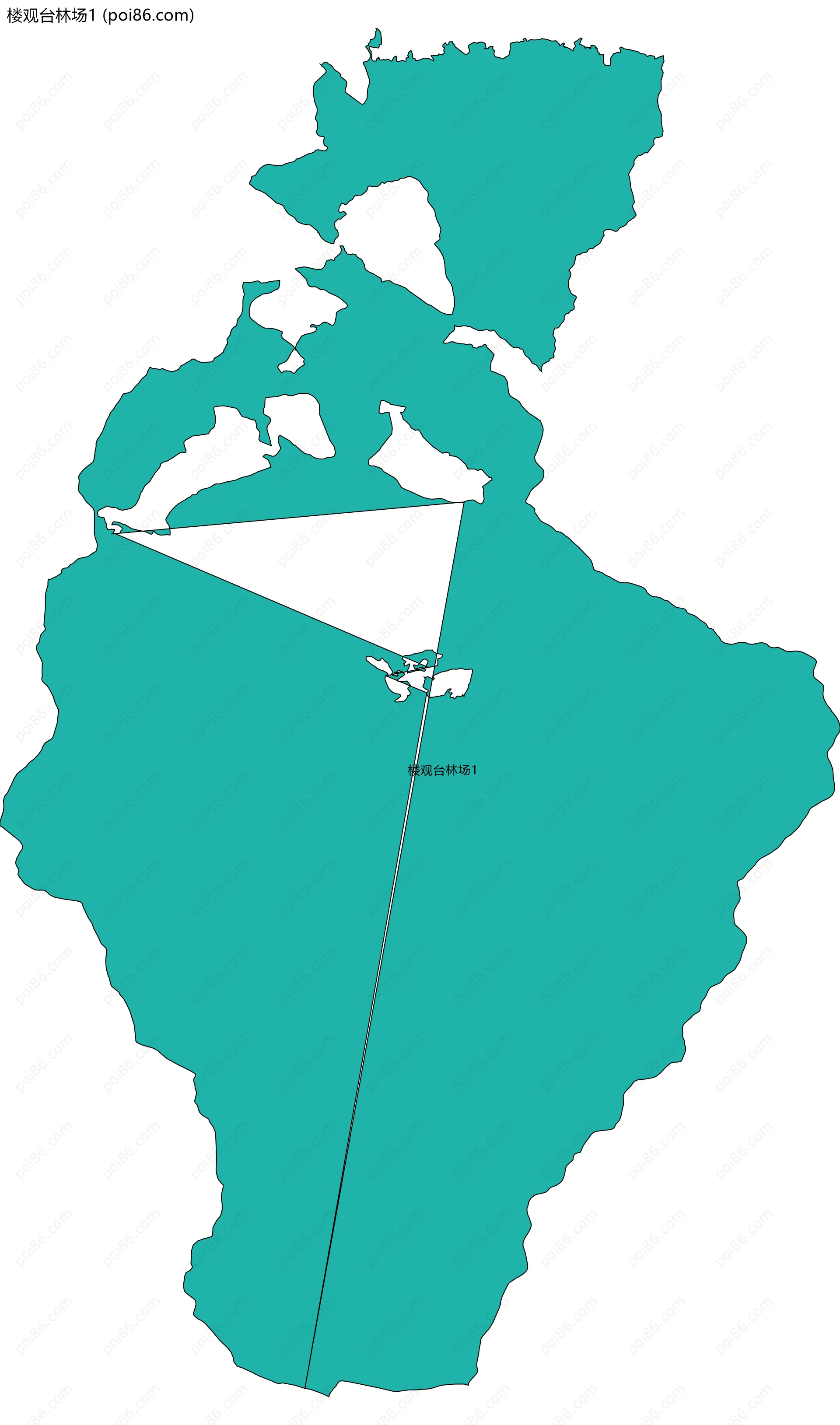 楼观台林场1边界地图