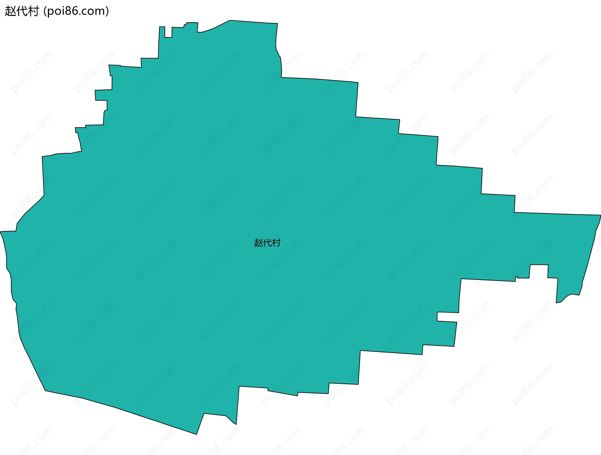 赵代村边界地图