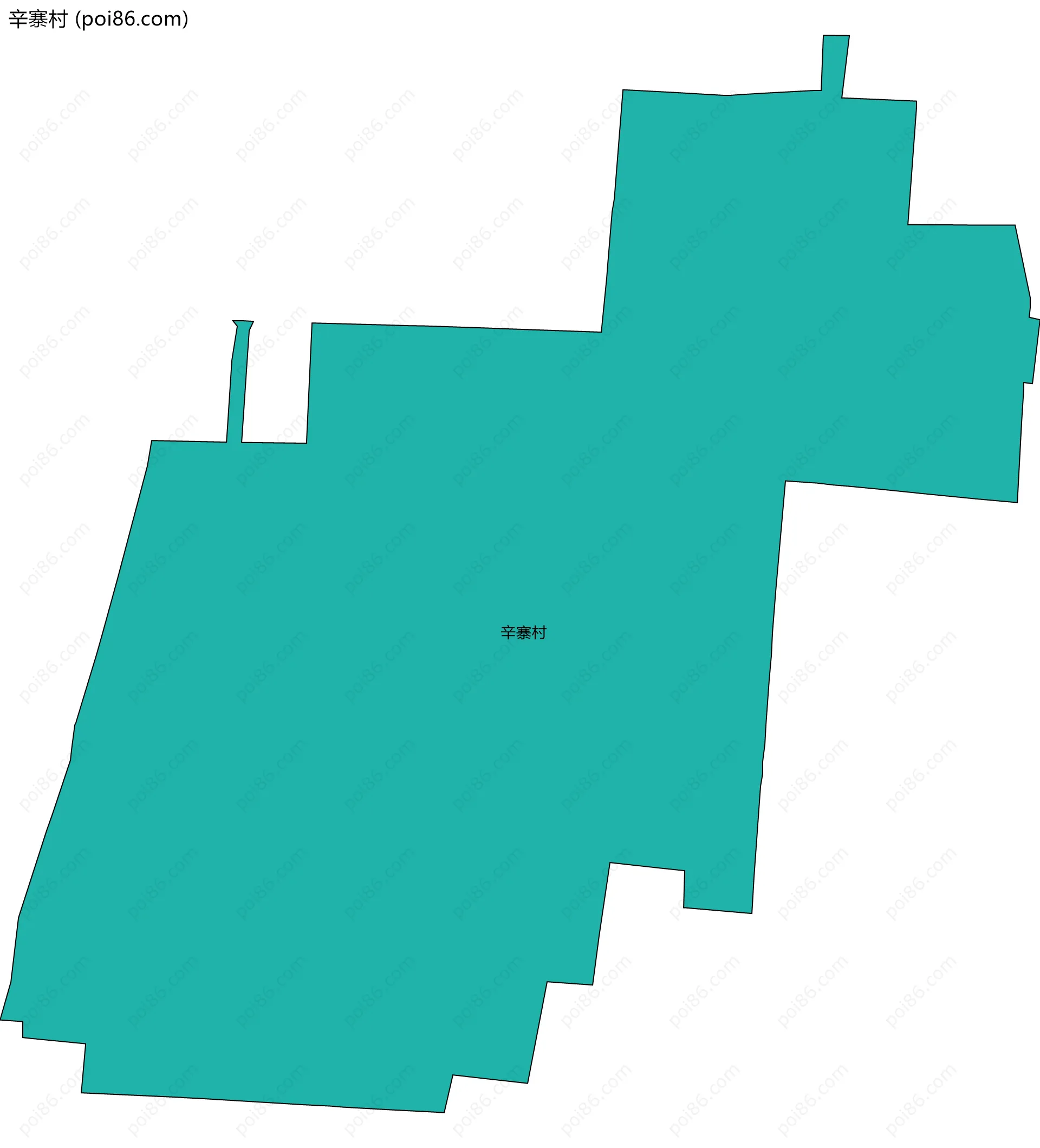 辛寨村边界地图