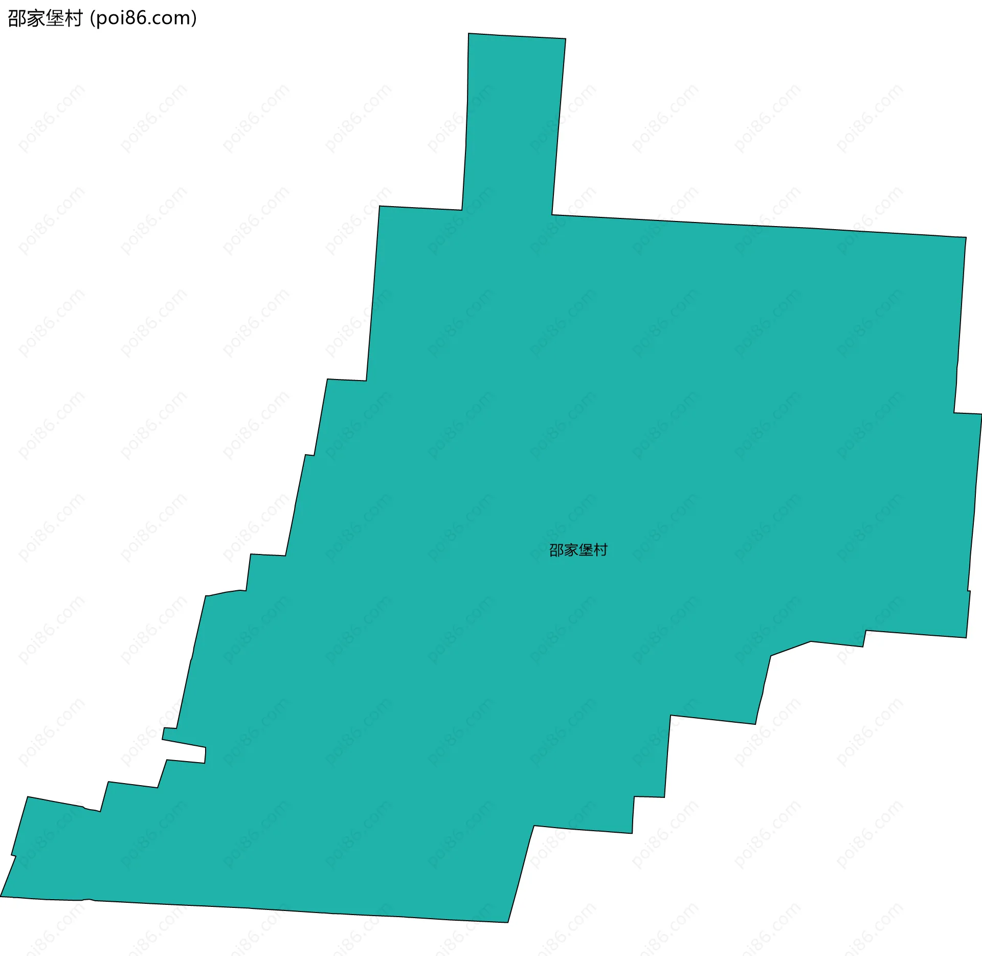 邵家堡村边界地图