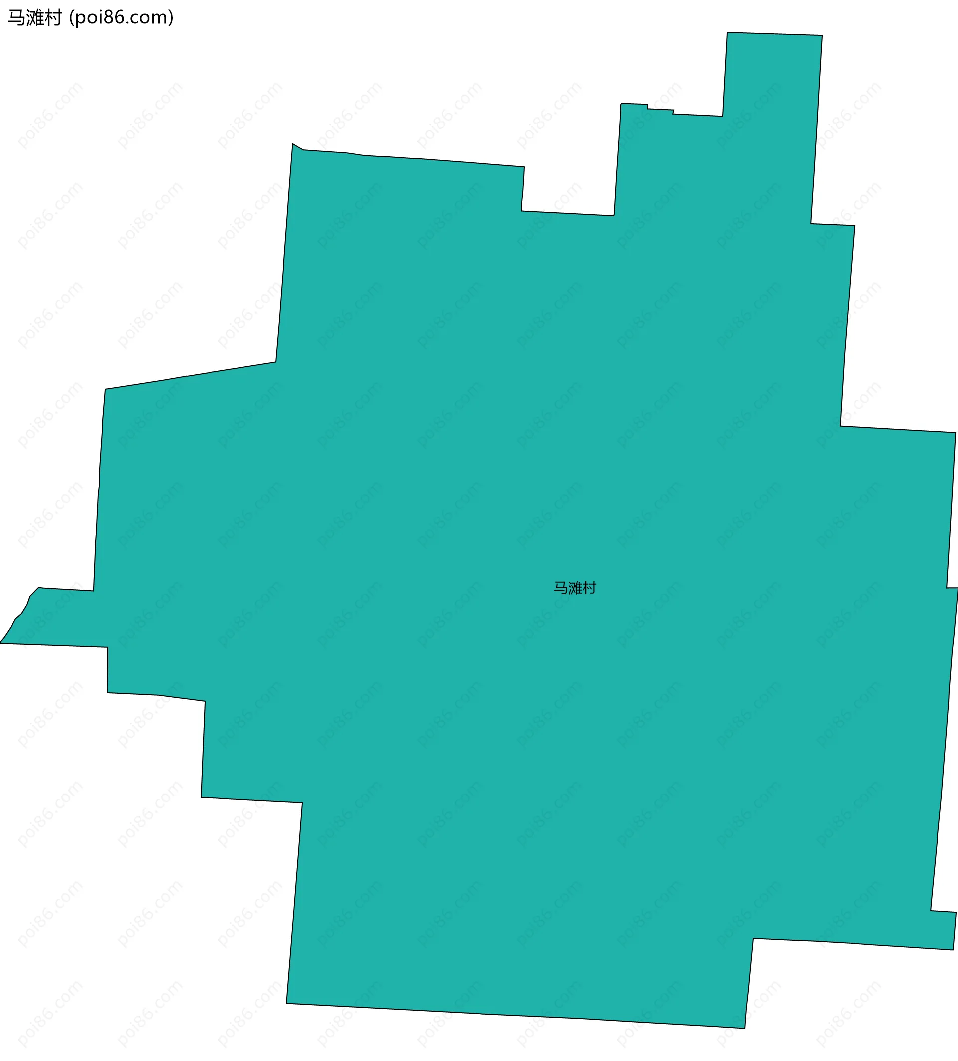 马滩村边界地图