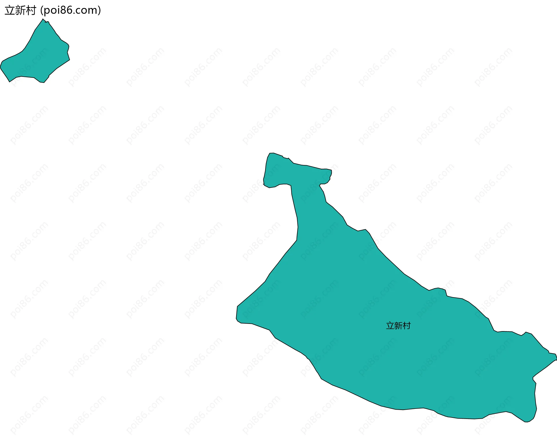 立新村边界地图