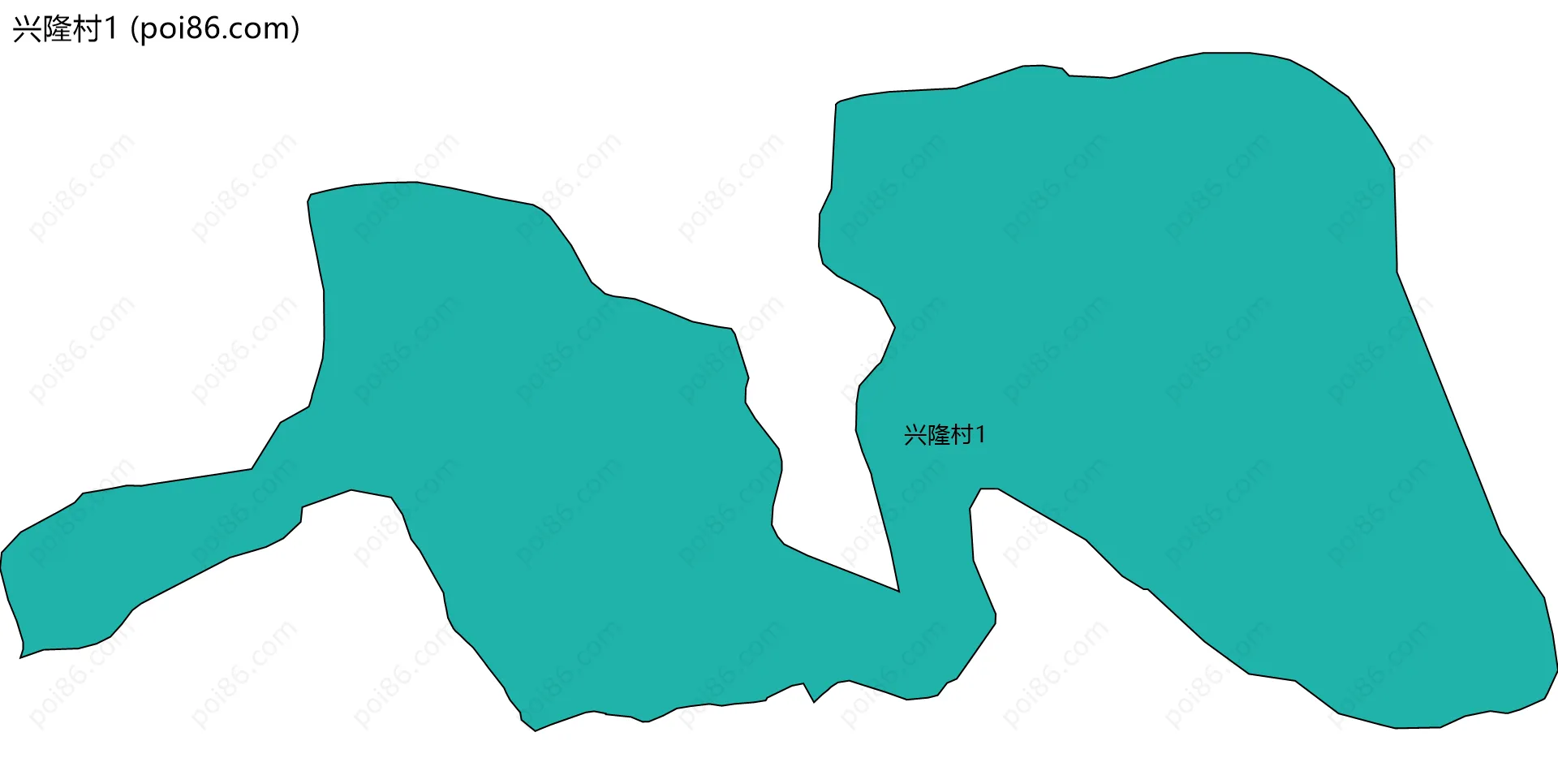 兴隆村1边界地图