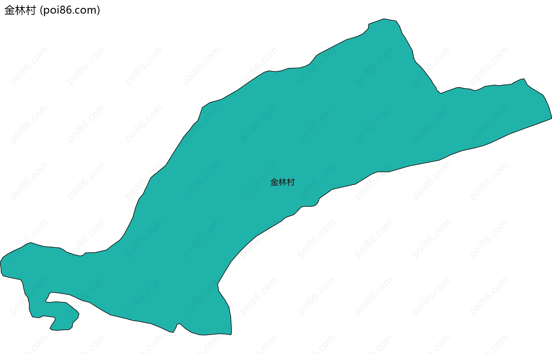 金林村边界地图