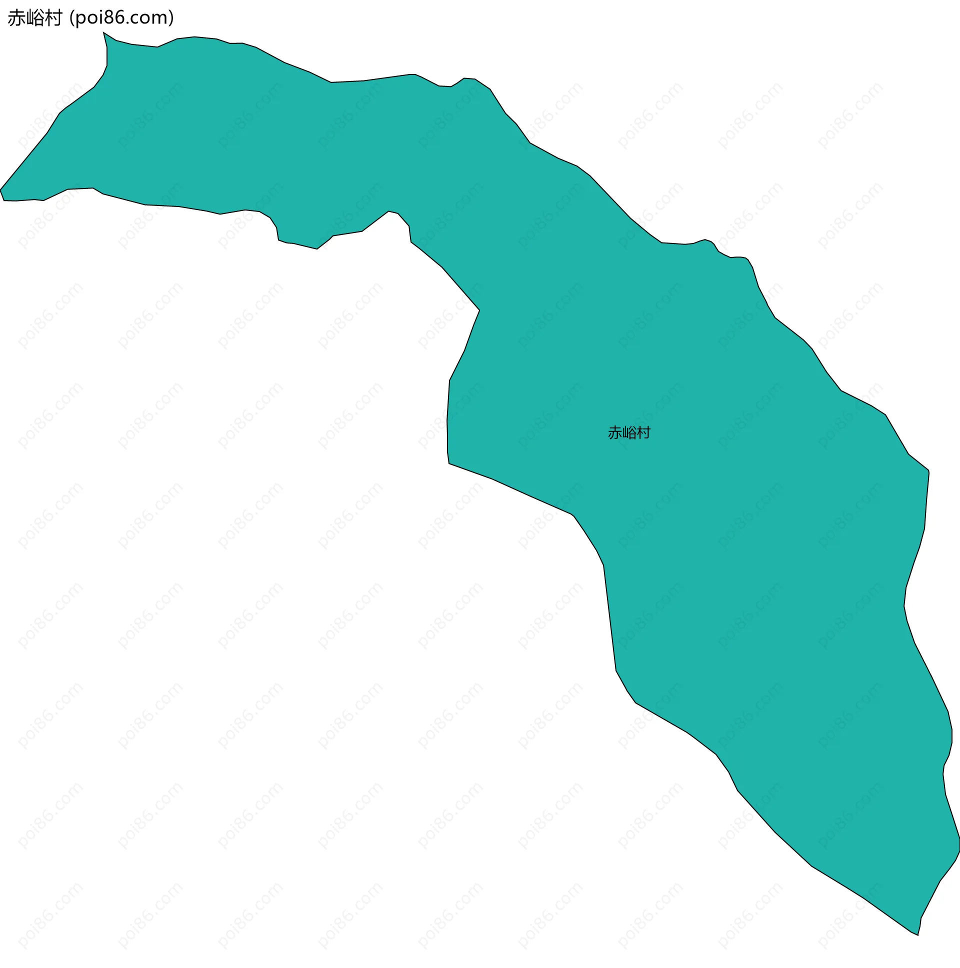 赤峪村边界地图