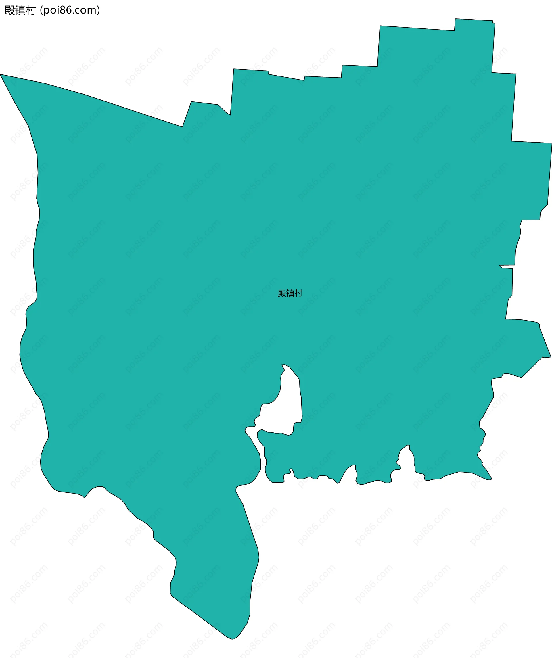 殿镇村边界地图