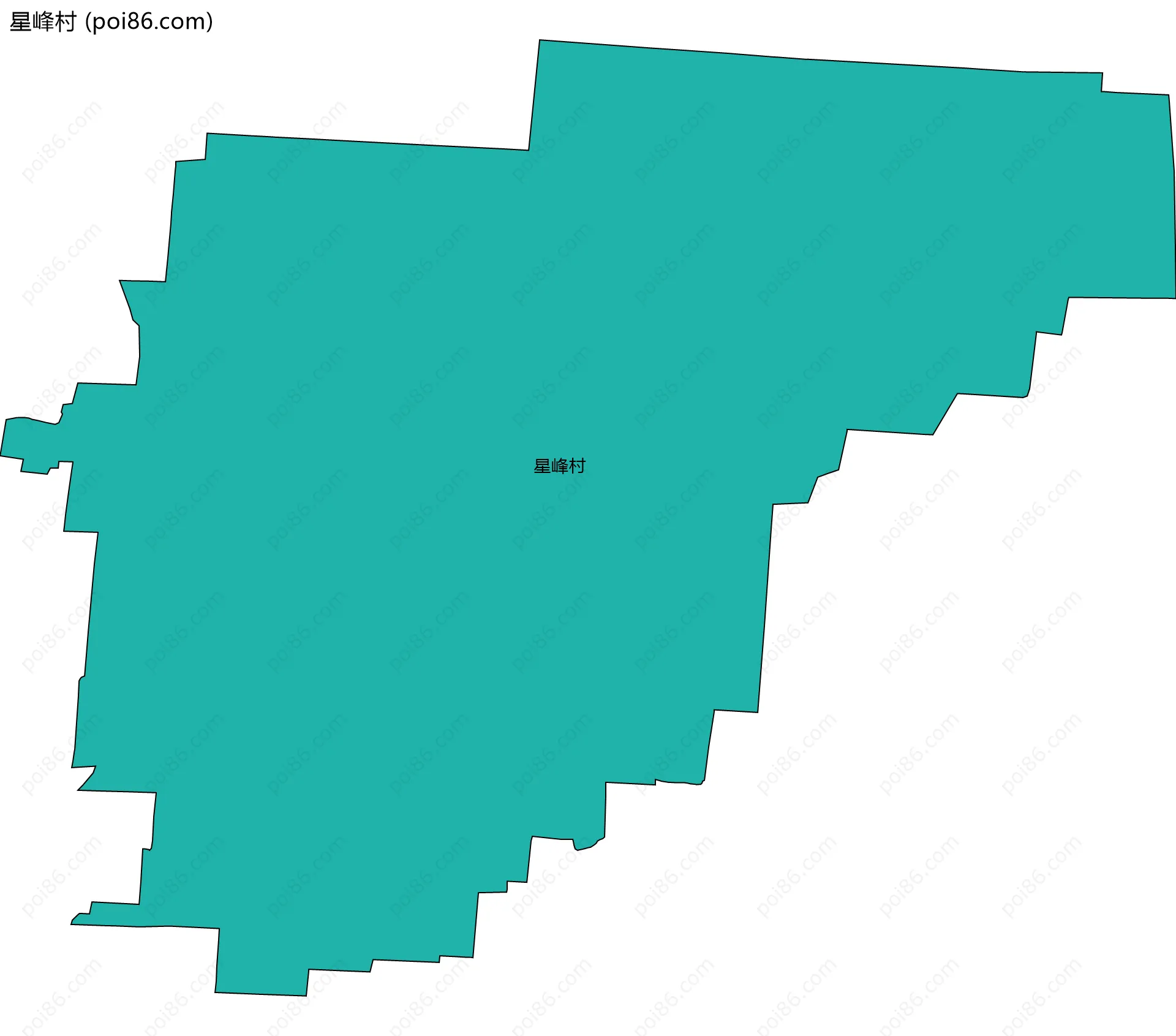 星峰村边界地图